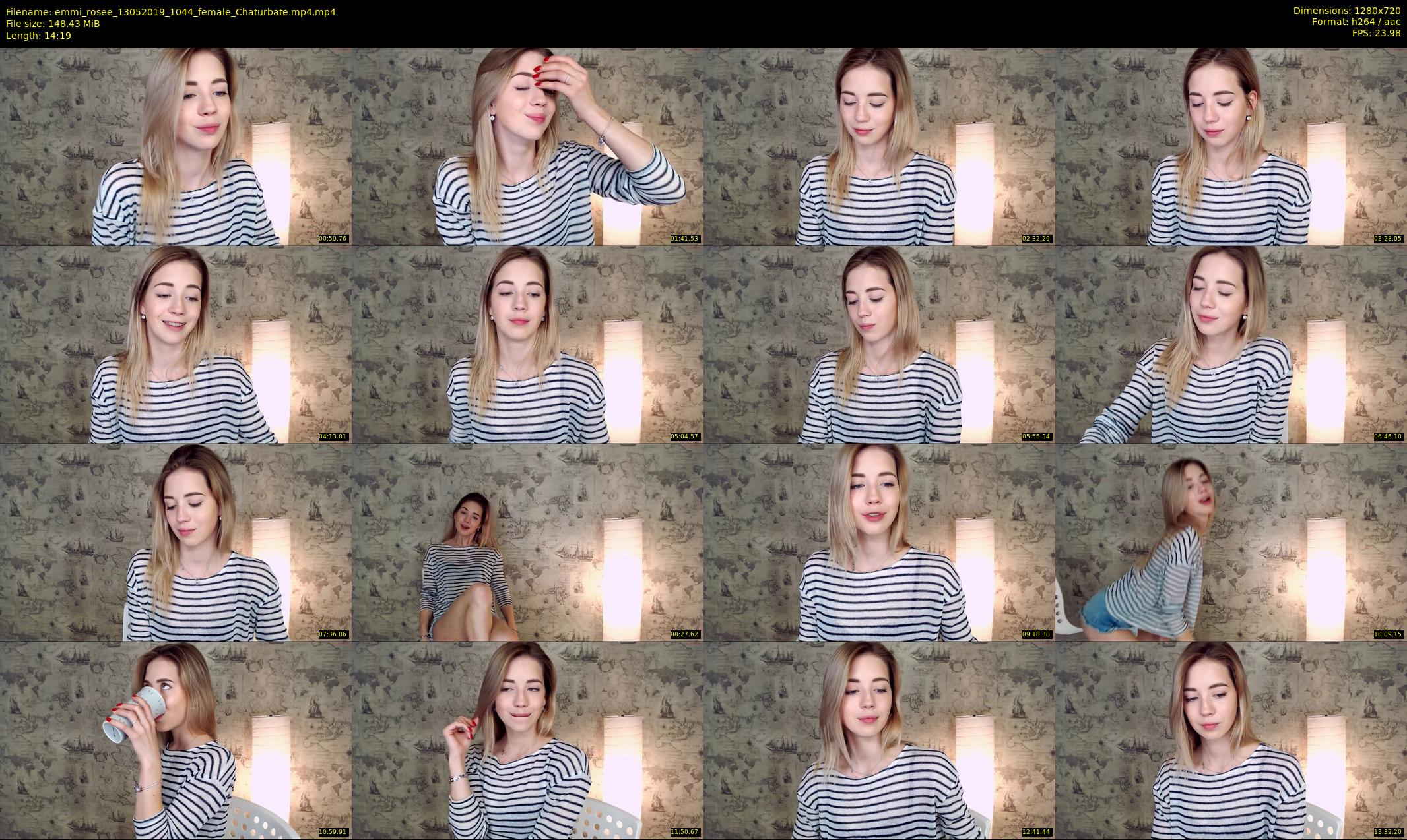 emmi_rosee — 15 minute Chaturbate female cam show recording, 720p, May 13, 2019