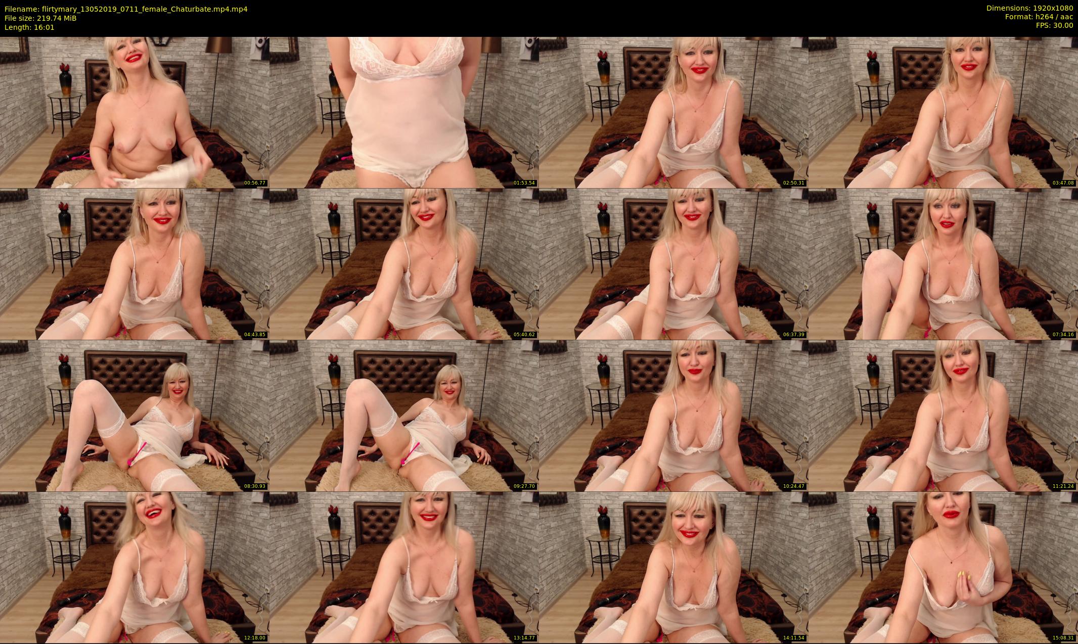 flirtymary — 17 minute Chaturbate female cam show recording, 1080p, May 13, 2019