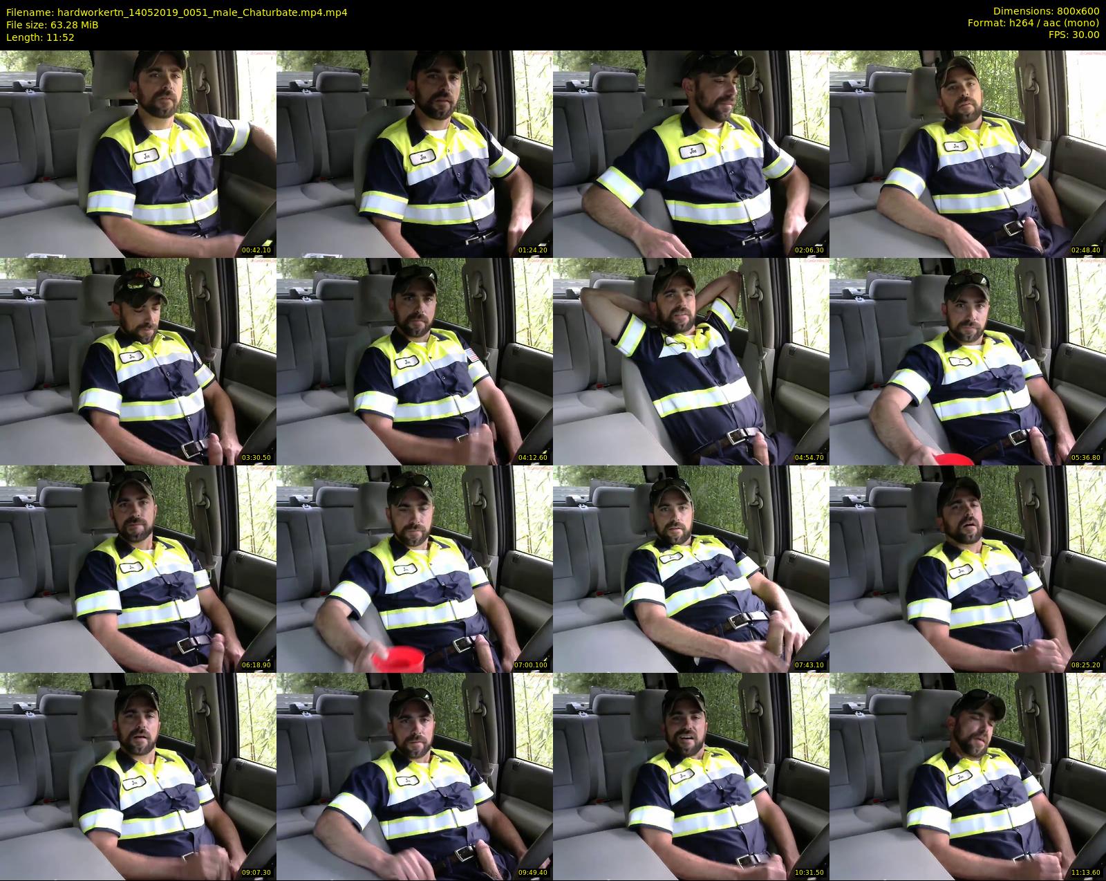 hardworkertn — 12 minute Chaturbate male cam show recording, 480p, May 14, 2019