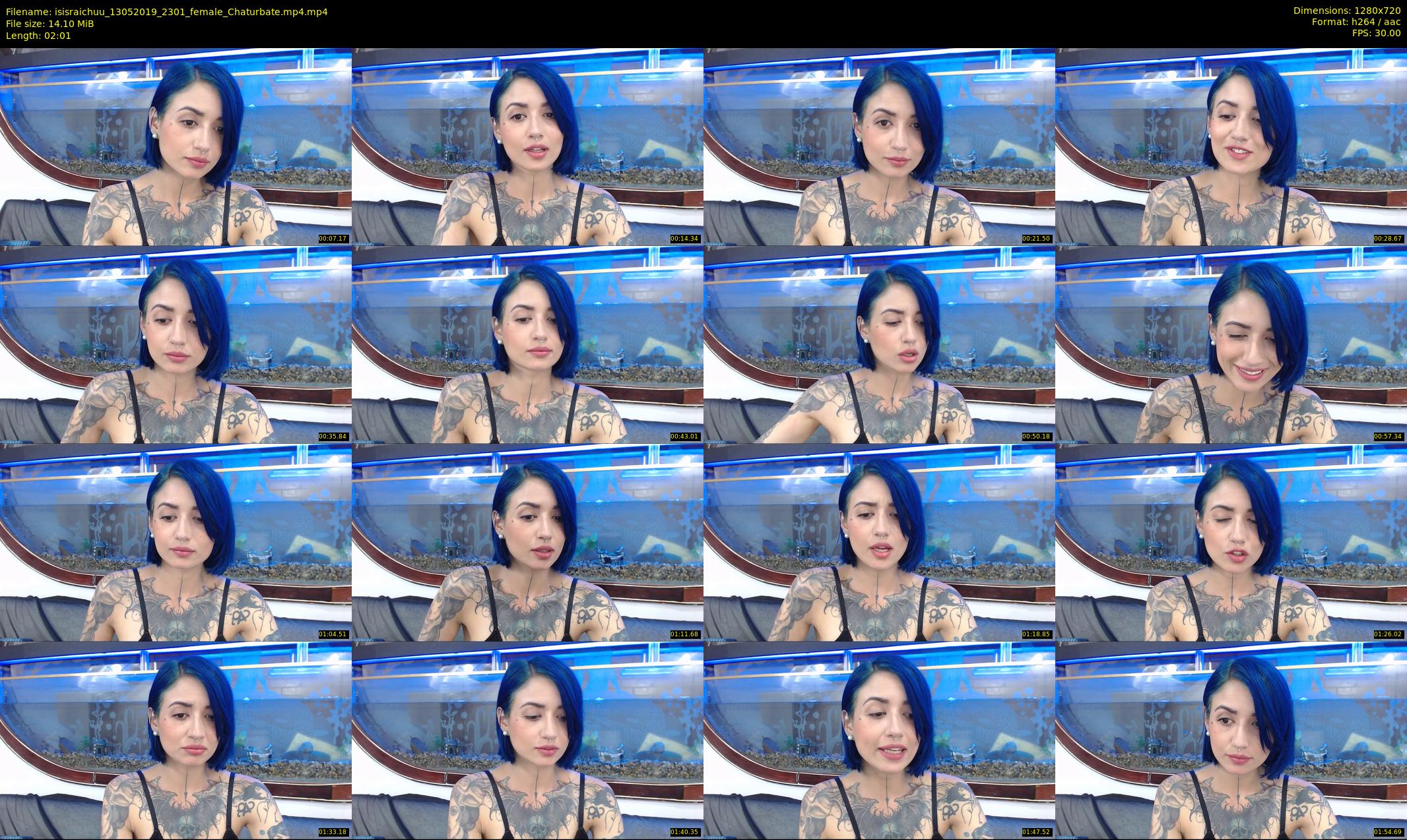 isisraichuu — 3 minute Chaturbate female cam show recording, 720p, May 13, 2019