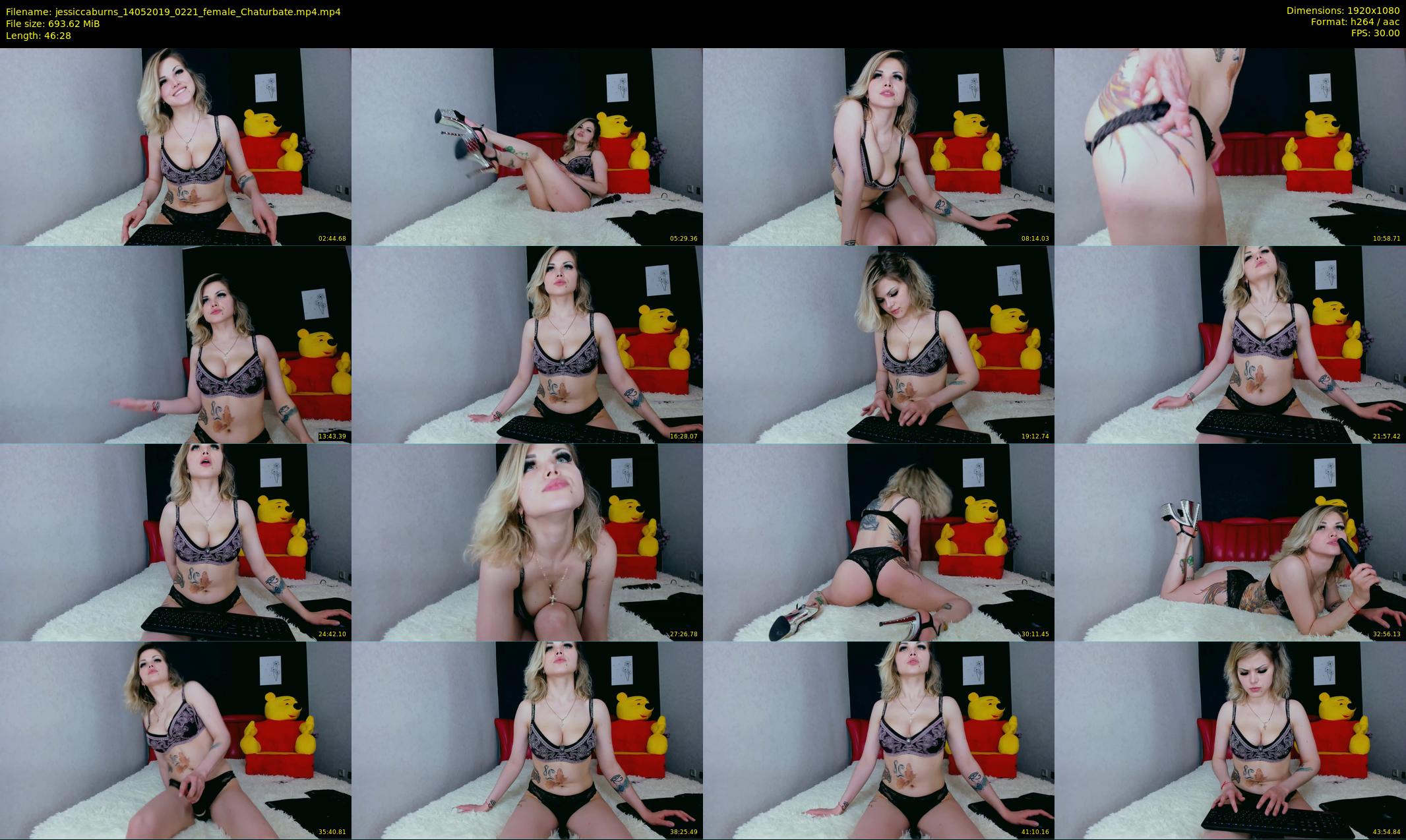 jessiccaburns — 47 minute Chaturbate female cam show recording, 1080p, May 14, 2019