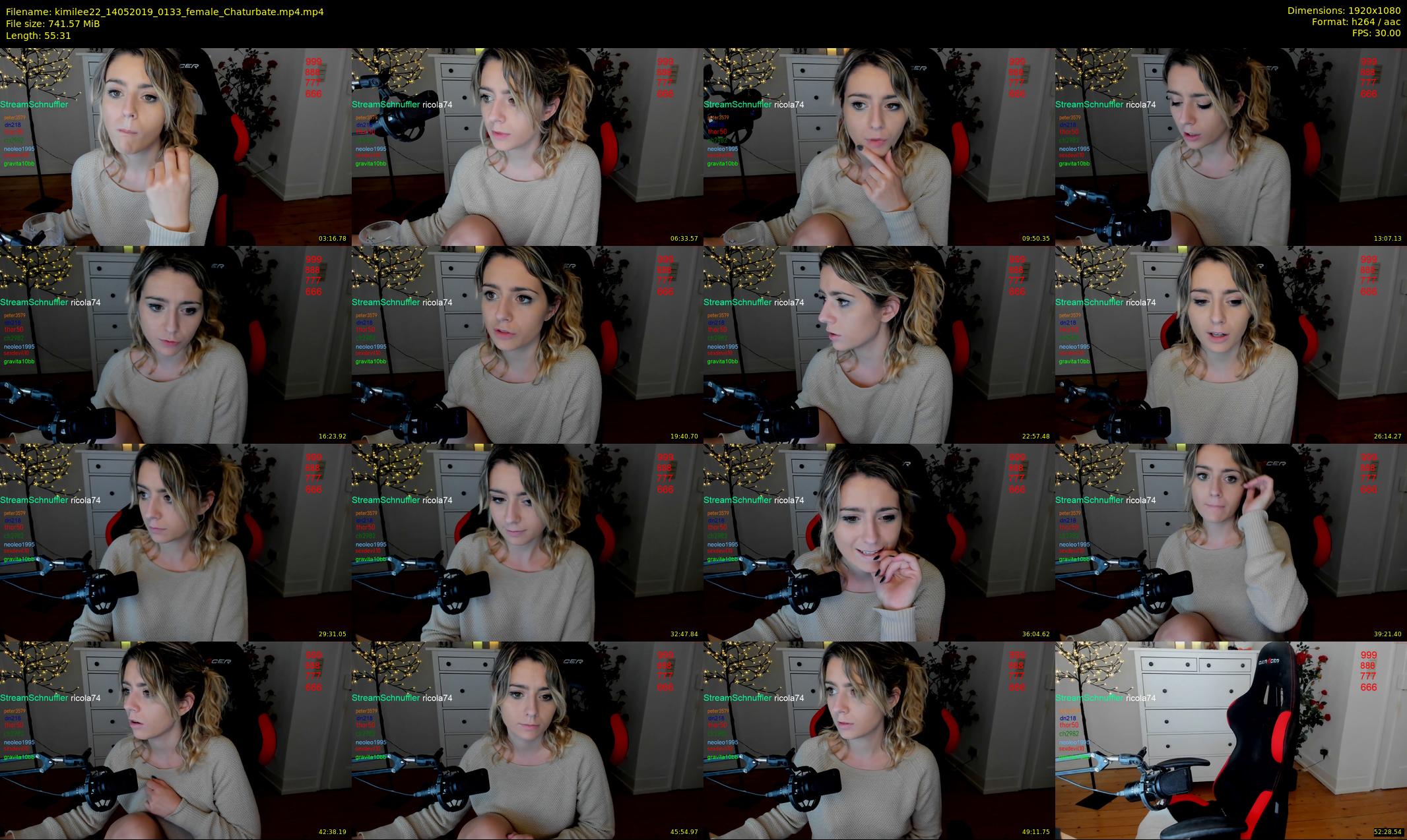 kimilee22 — 56 minute Chaturbate female cam show recording, 1080p, May 14, 2019