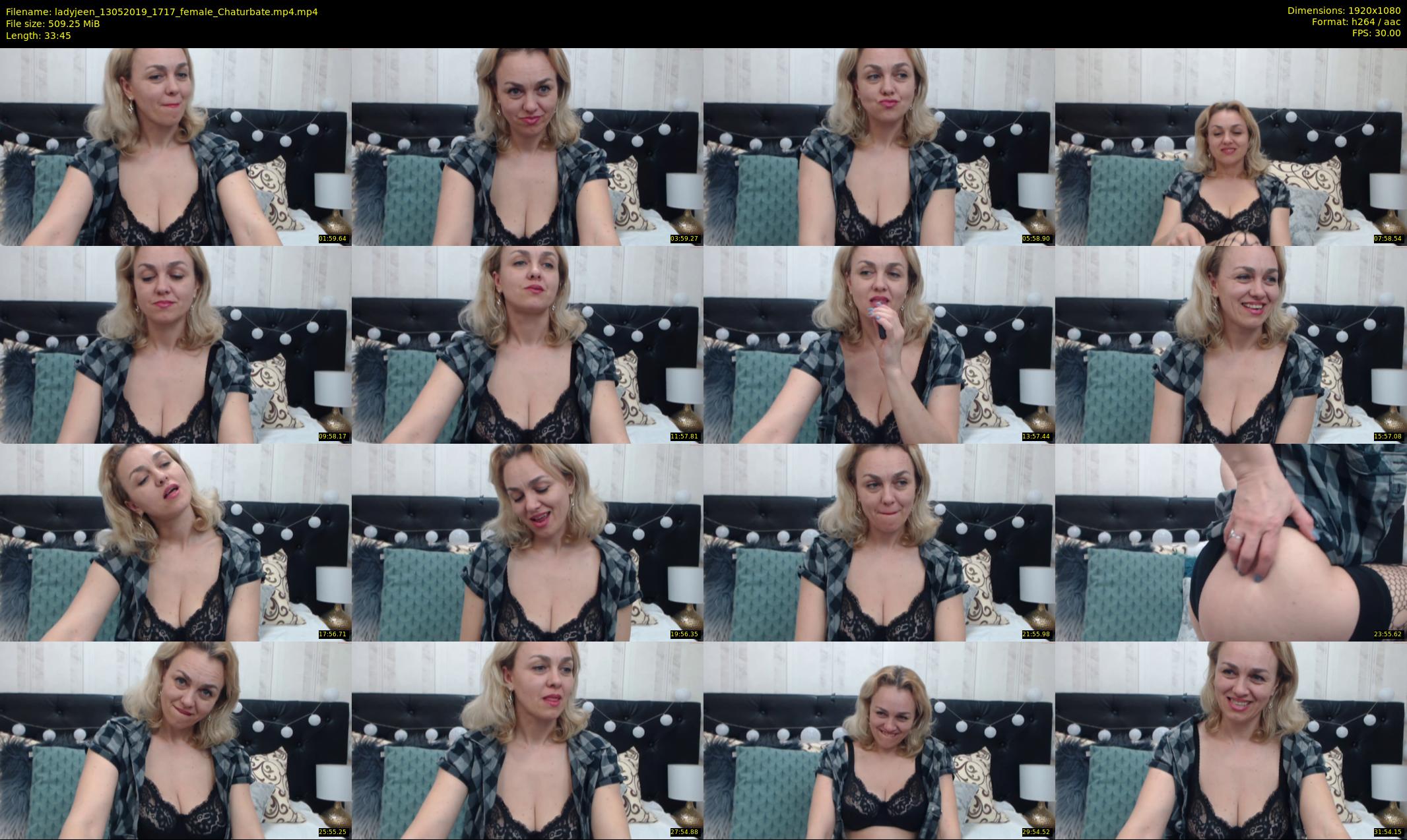 ladyjeen — 34 minute Chaturbate female cam show recording, 1080p, May 13, 2019