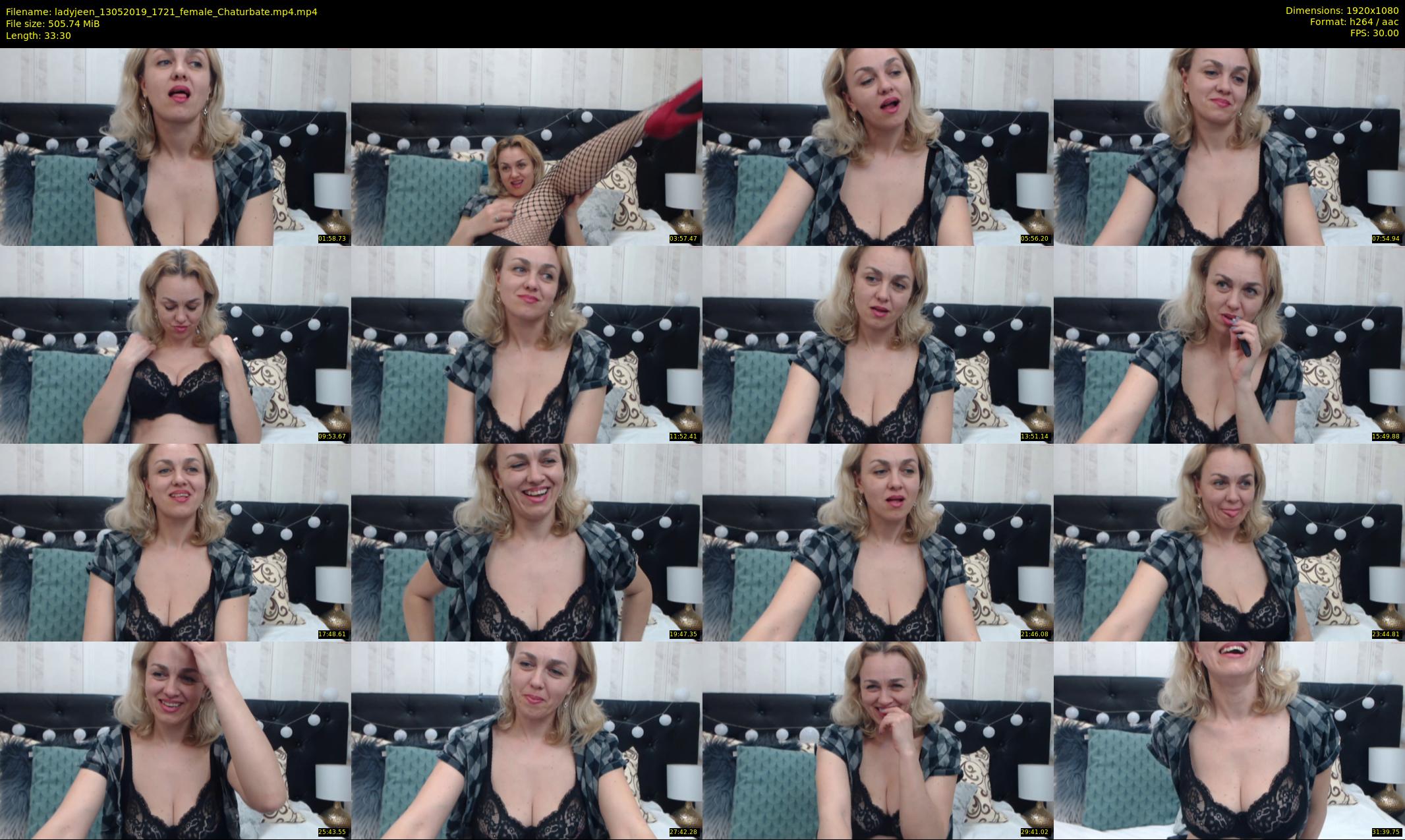 ladyjeen — 34 minute Chaturbate female cam show recording, 1080p, May 13, 2019
