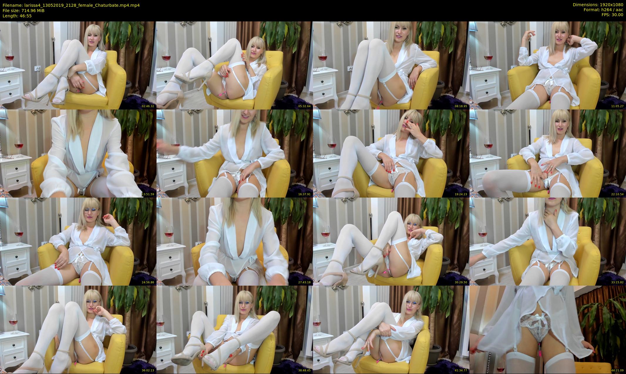larissa4 — 47 minute Chaturbate female cam show recording, 1080p, May 13, 2019