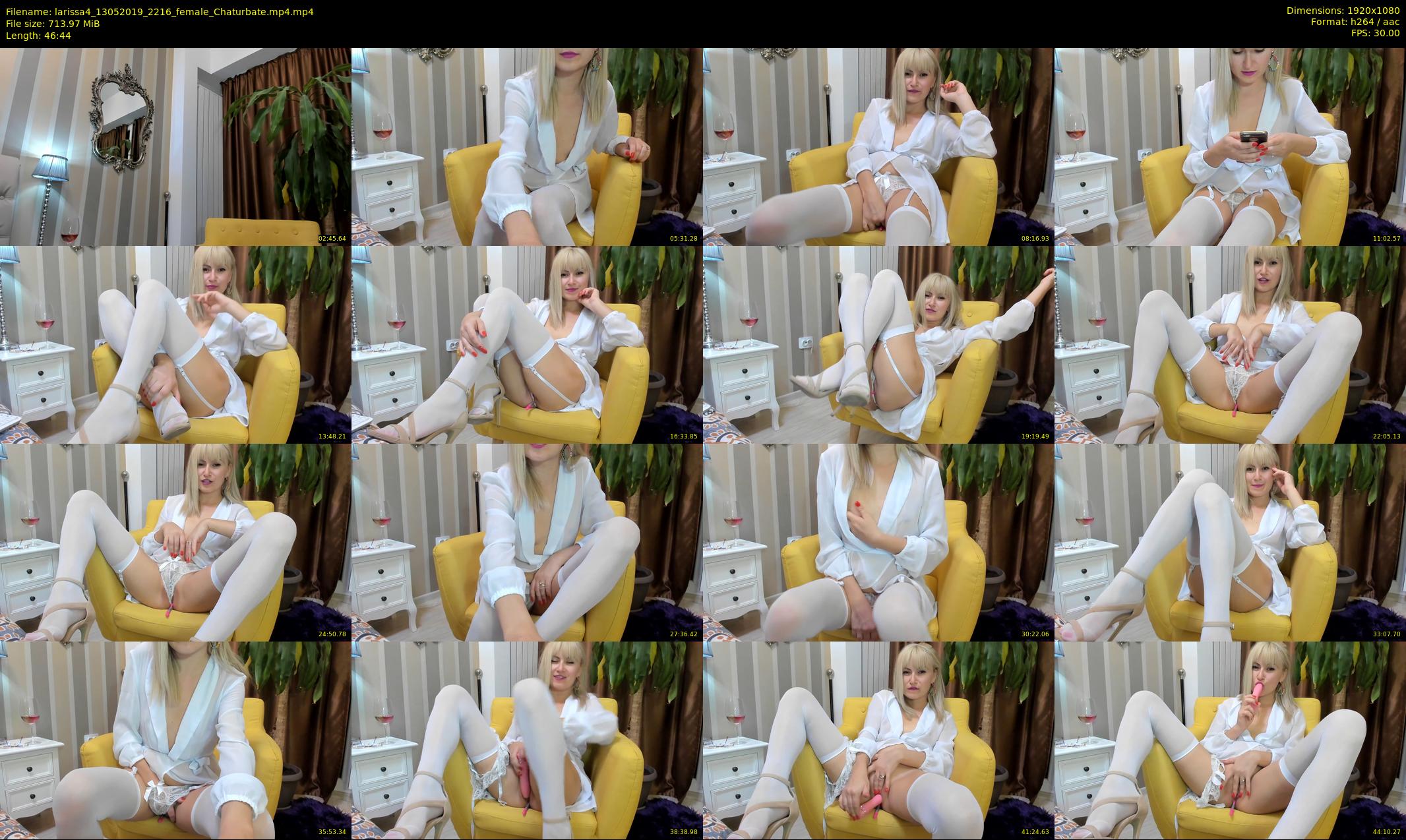 larissa4 — 47 minute Chaturbate female cam show recording, 1080p, May 13, 2019
