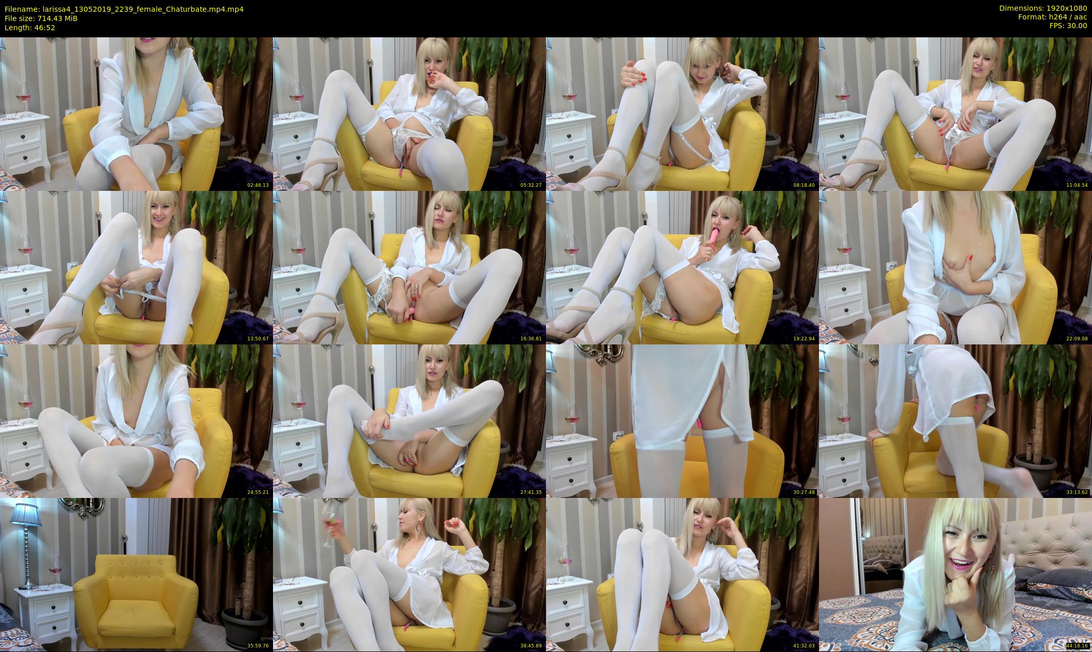 larissa4 — 47 minute Chaturbate female cam show recording, 1080p, May 13, 2019