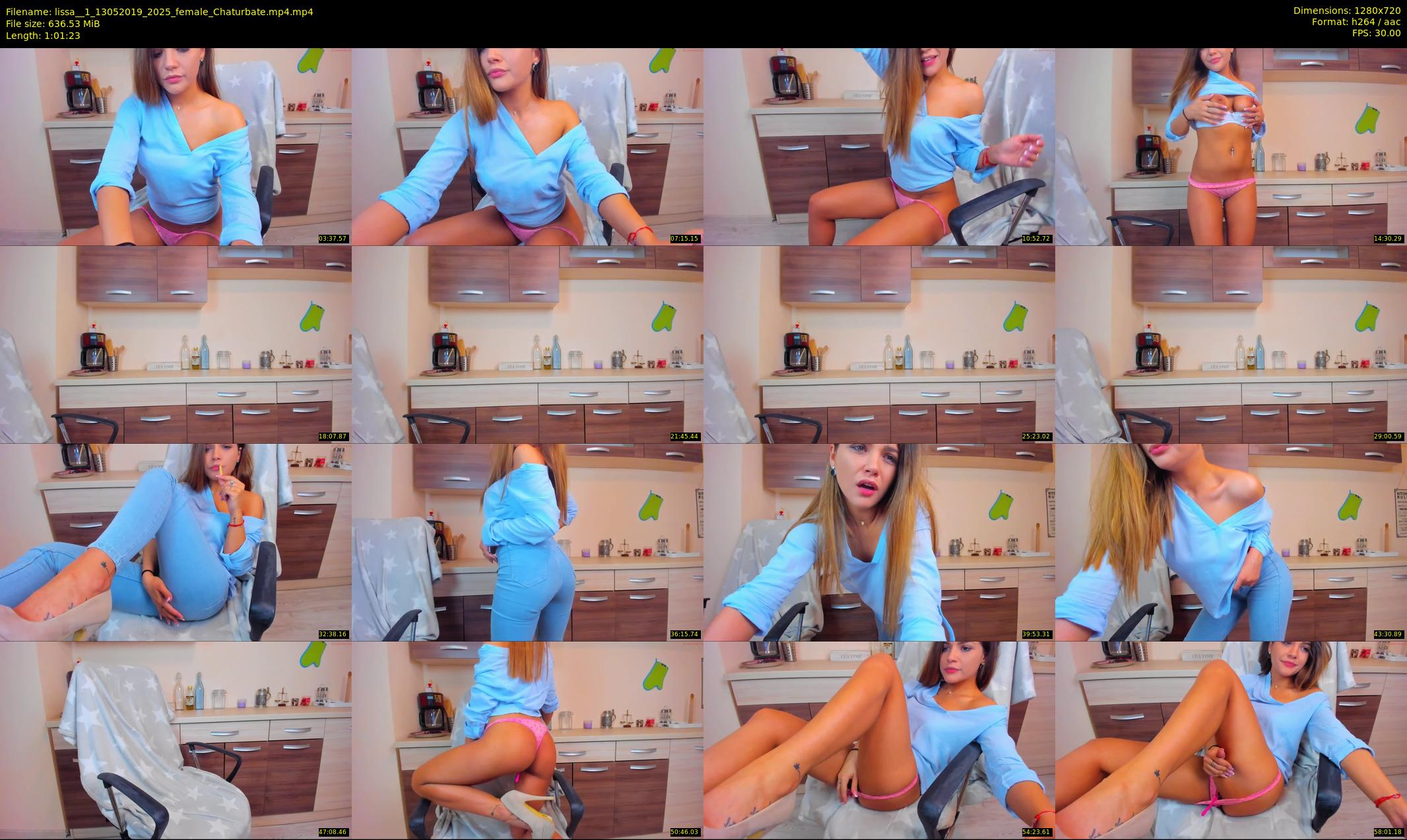 lissa__1 — 62 minute Chaturbate female cam show recording, 720p, May 13, 2019