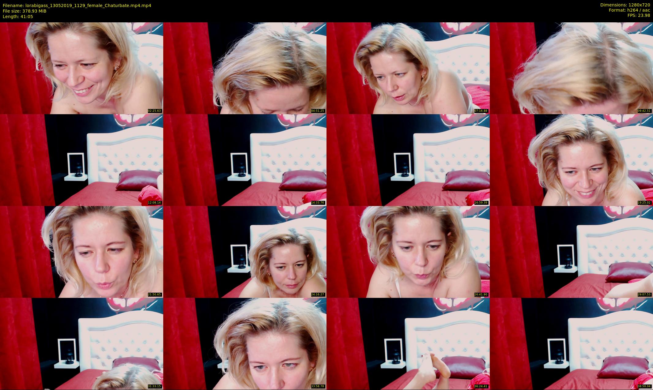 lorabigass — 42 minute Chaturbate female cam show recording, 720p, May 13, 2019