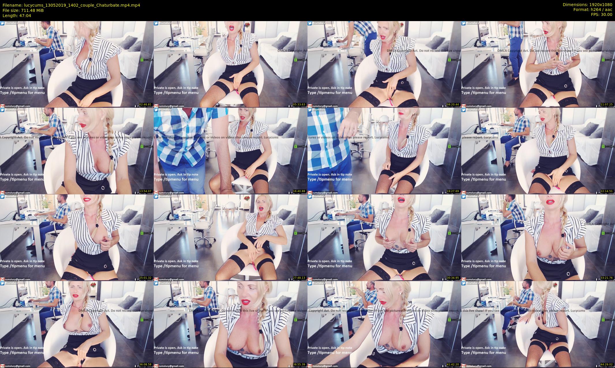 lucycums — 48 minute Chaturbate couple cam show recording, 1080p, May 13, 2019