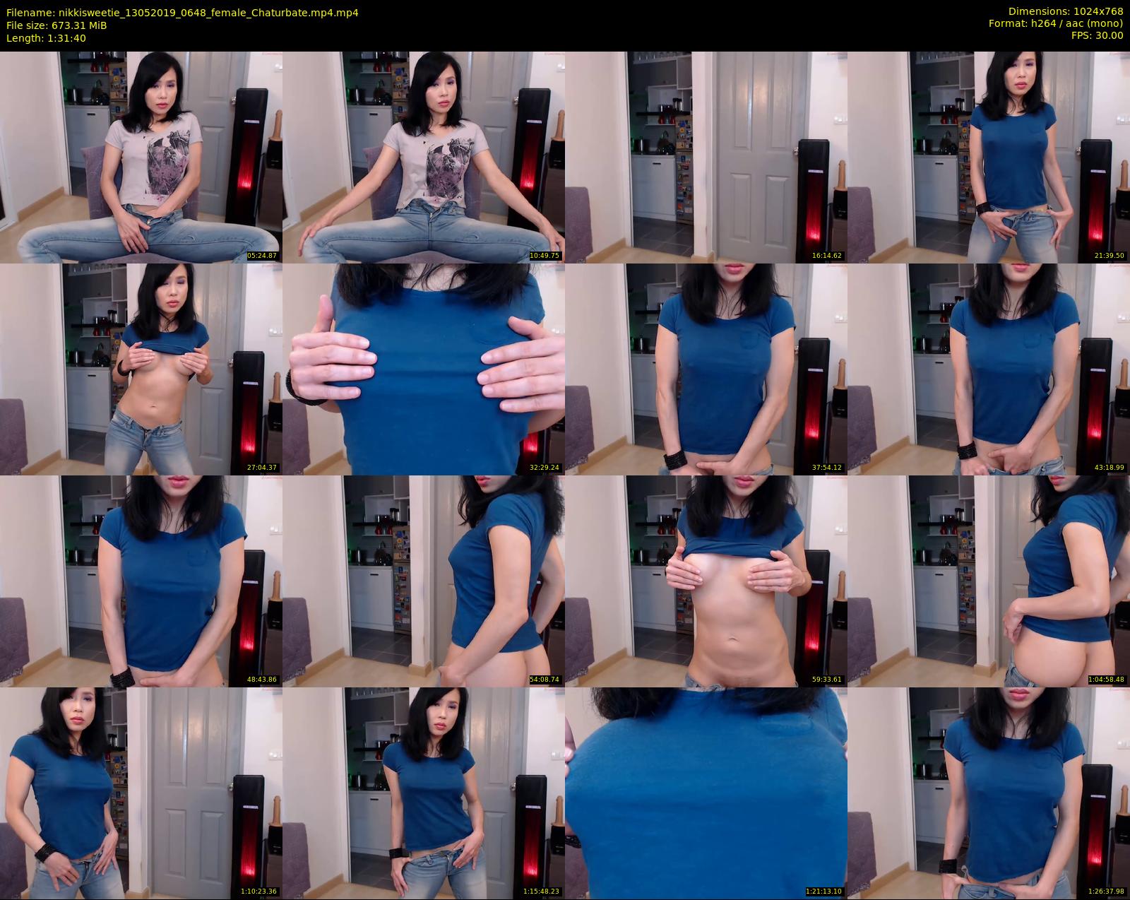 nikkisweetie — 92 minute Chaturbate female cam show recording, 720p, May 13, 2019