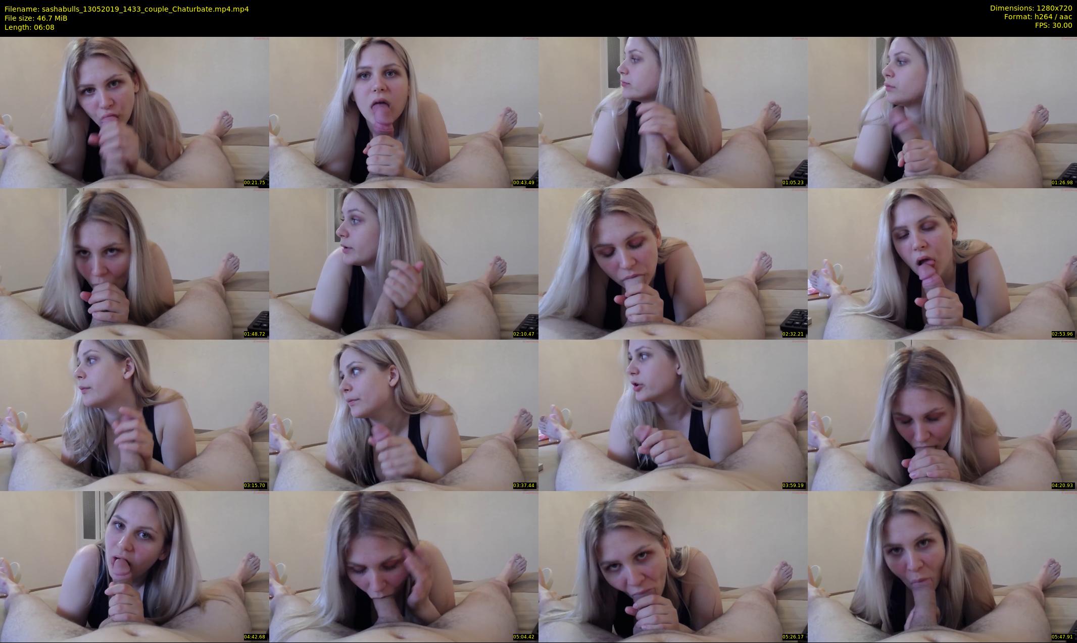 sashabulls — 7 minute Chaturbate couple cam show recording, 720p, May 13, 2019