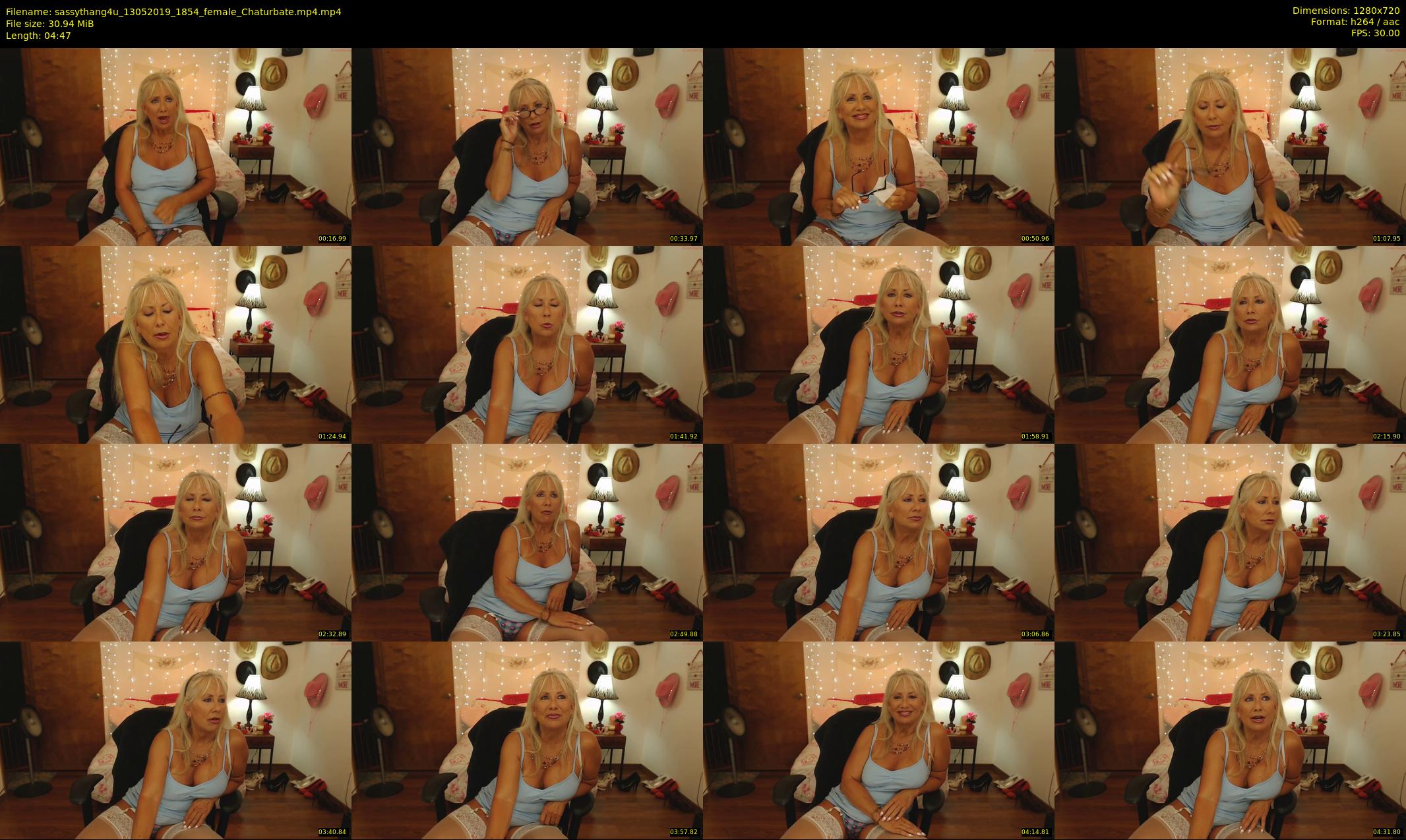 sassythang4u — 5 minute Chaturbate female cam show recording, 720p, May 13, 2019