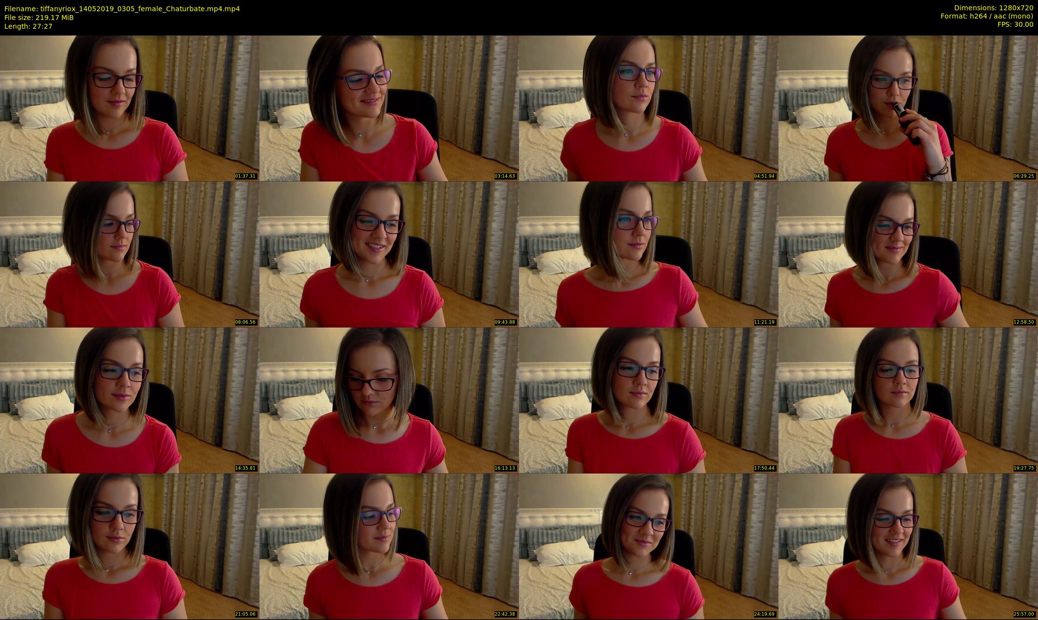 tiffanyriox — 28 minute Chaturbate female cam show recording, 720p, May 14, 2019