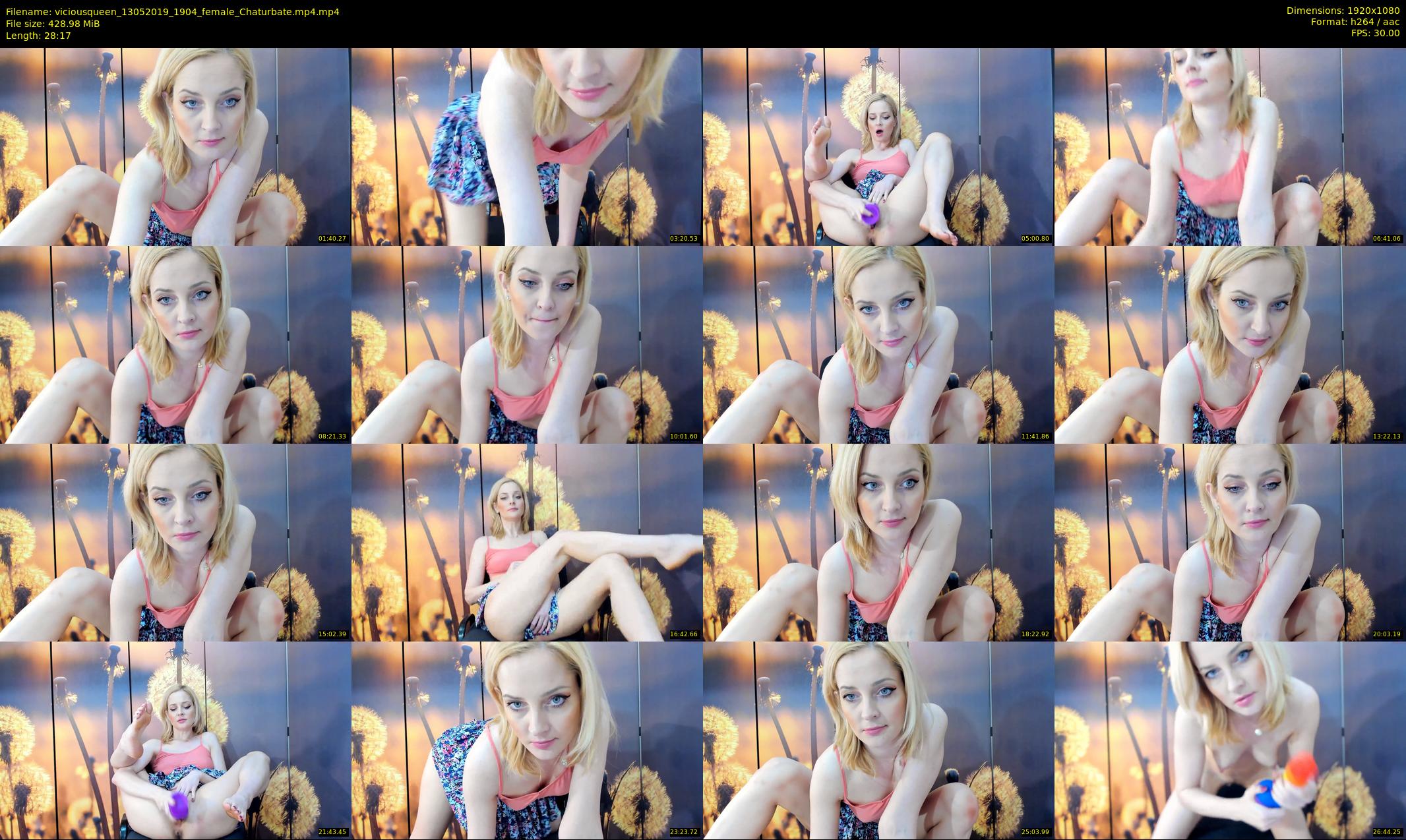 viciousqueen — 29 minute Chaturbate female cam show recording, 1080p, May 13, 2019