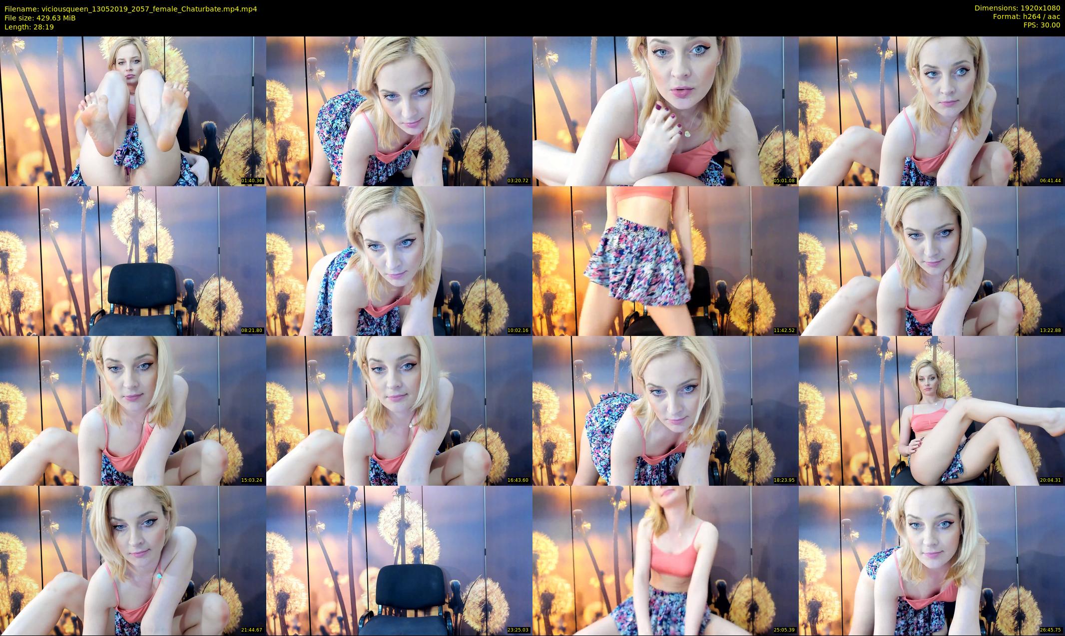 viciousqueen — 29 minute Chaturbate female cam show recording, 1080p, May 13, 2019