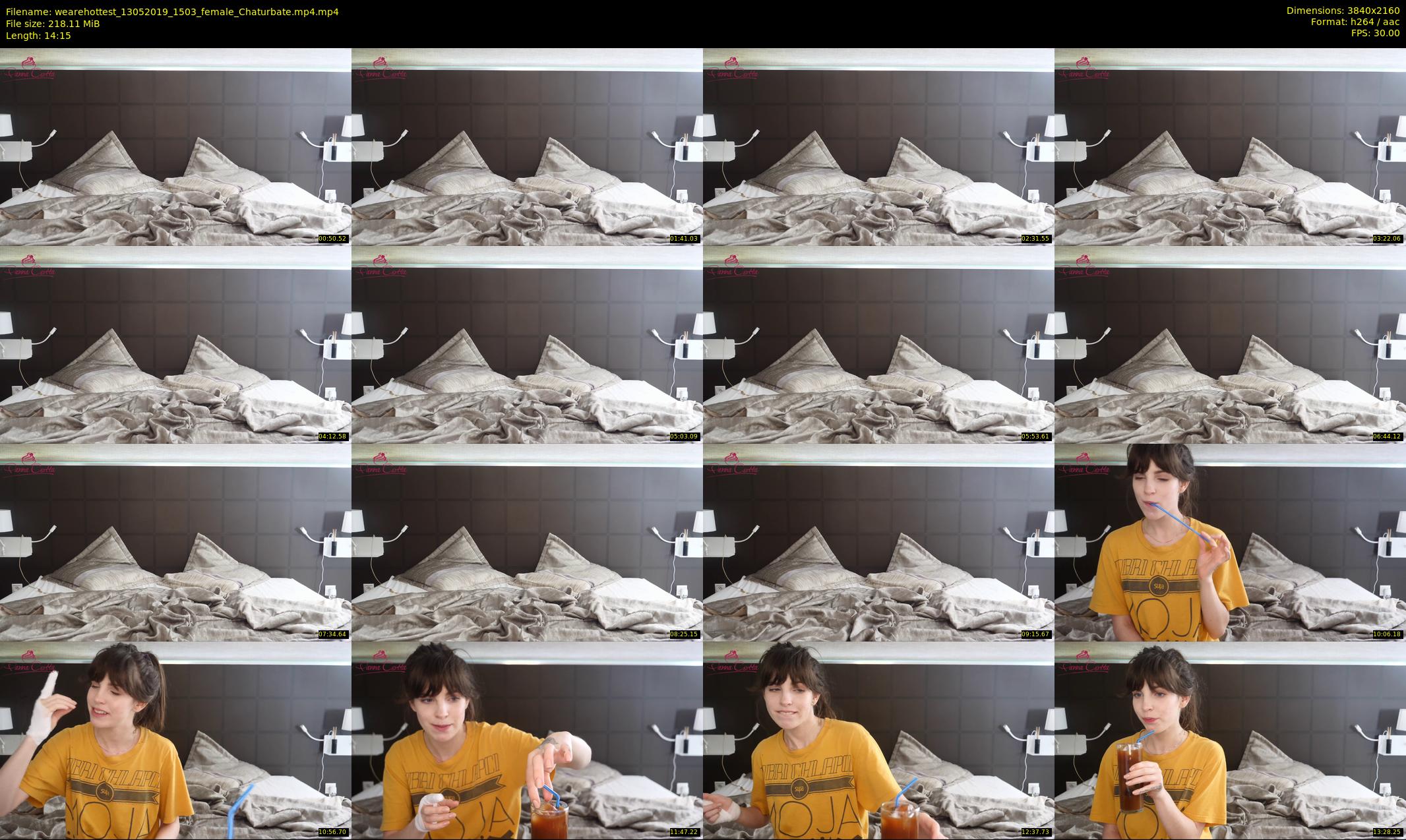 wearehottest — 15 minute Chaturbate couple cam show recording, 4K, May 13, 2019