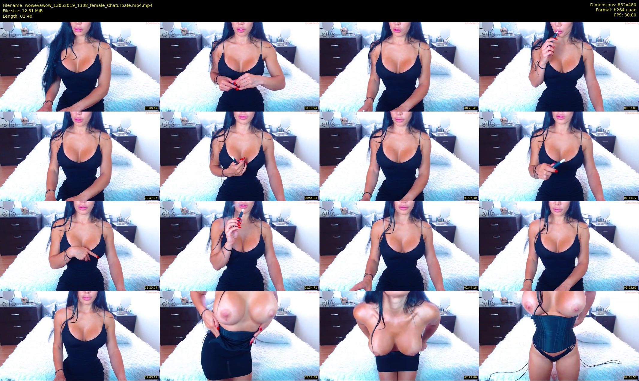 wowevawow — 3 minute Chaturbate female cam show recording, 480p, May 13, 2019