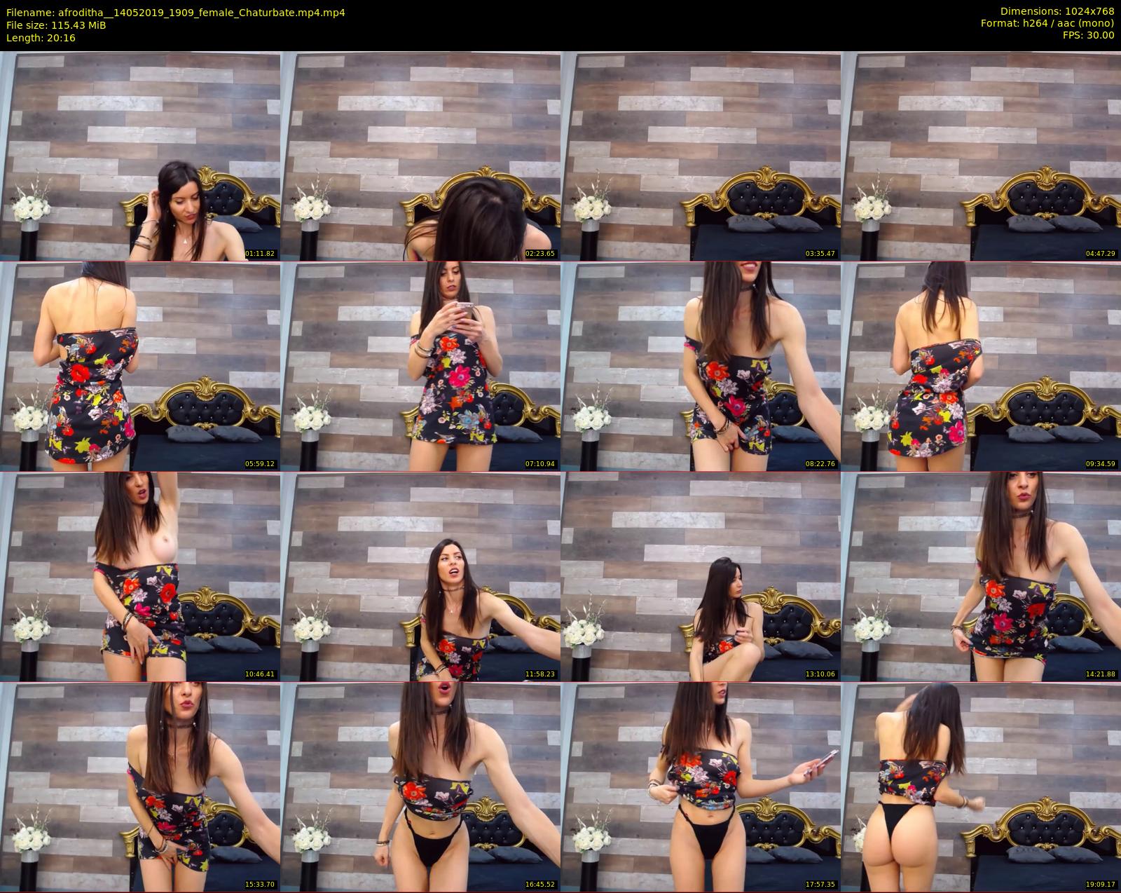 afroditha_ — 21 minute Chaturbate female cam show recording, 720p, May 14, 2019