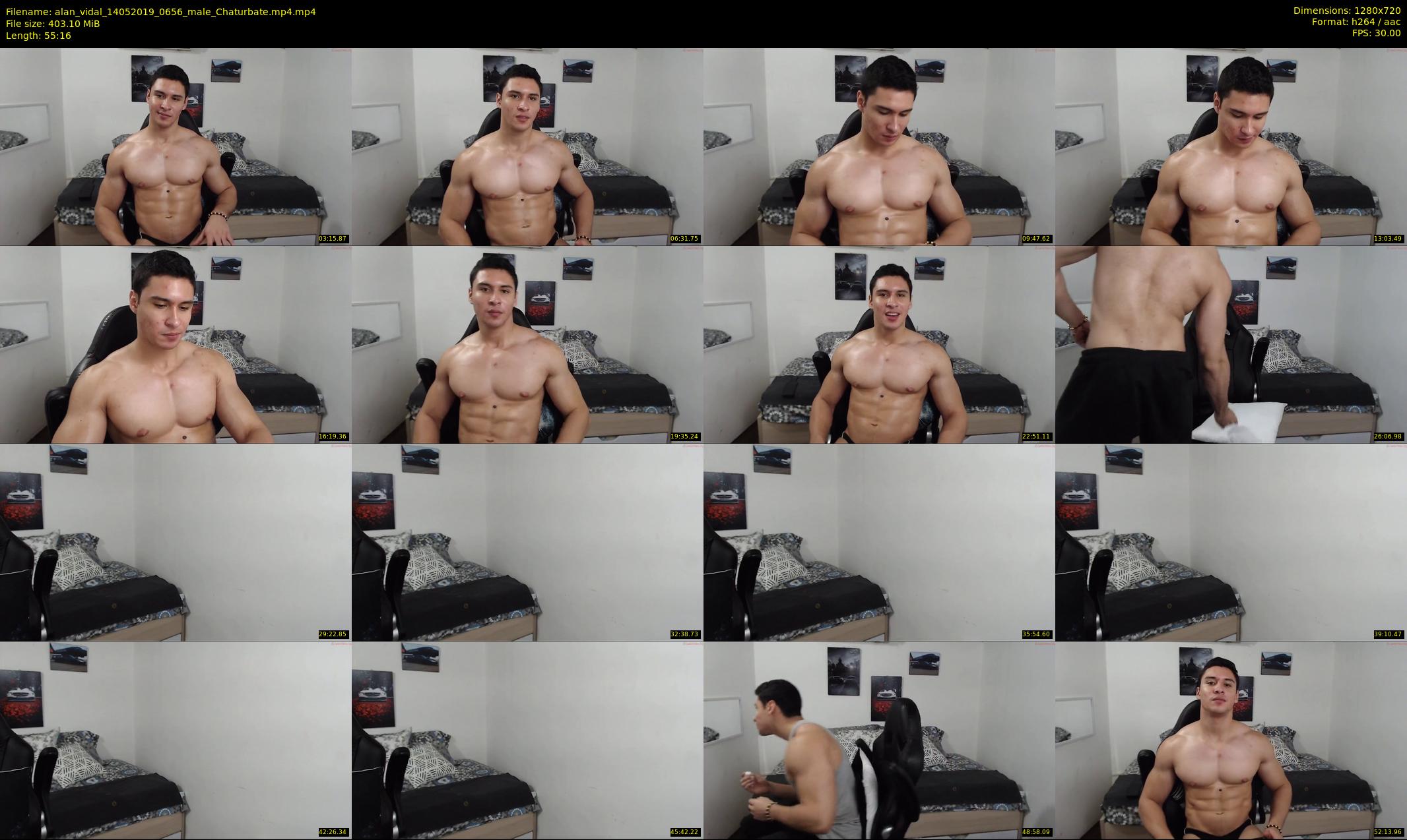alan_vidal — 56 minute Chaturbate male cam show recording, 720p, May 14, 2019