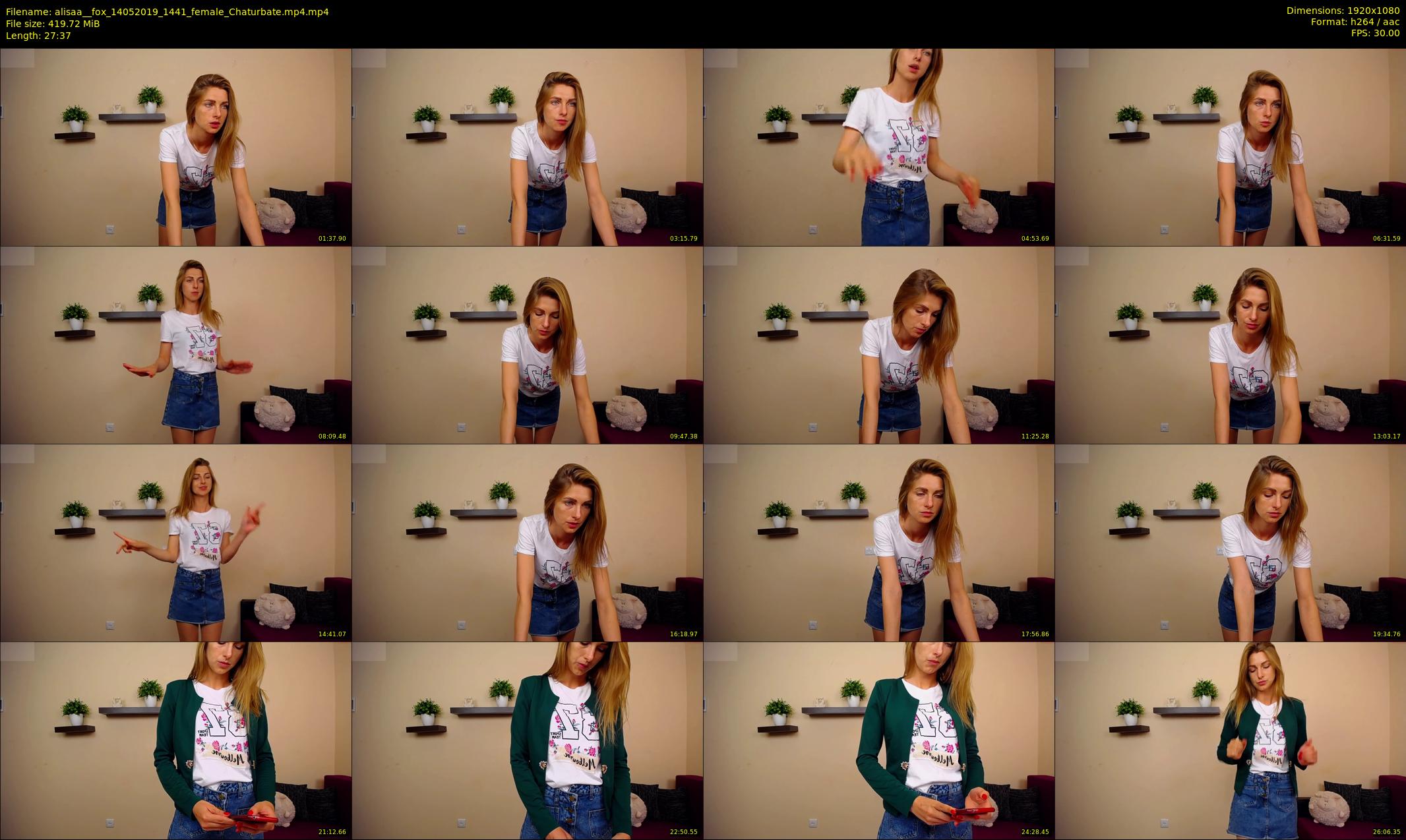 alisaa__fox — 28 minute Chaturbate female cam show recording, 1080p, May 14, 2019