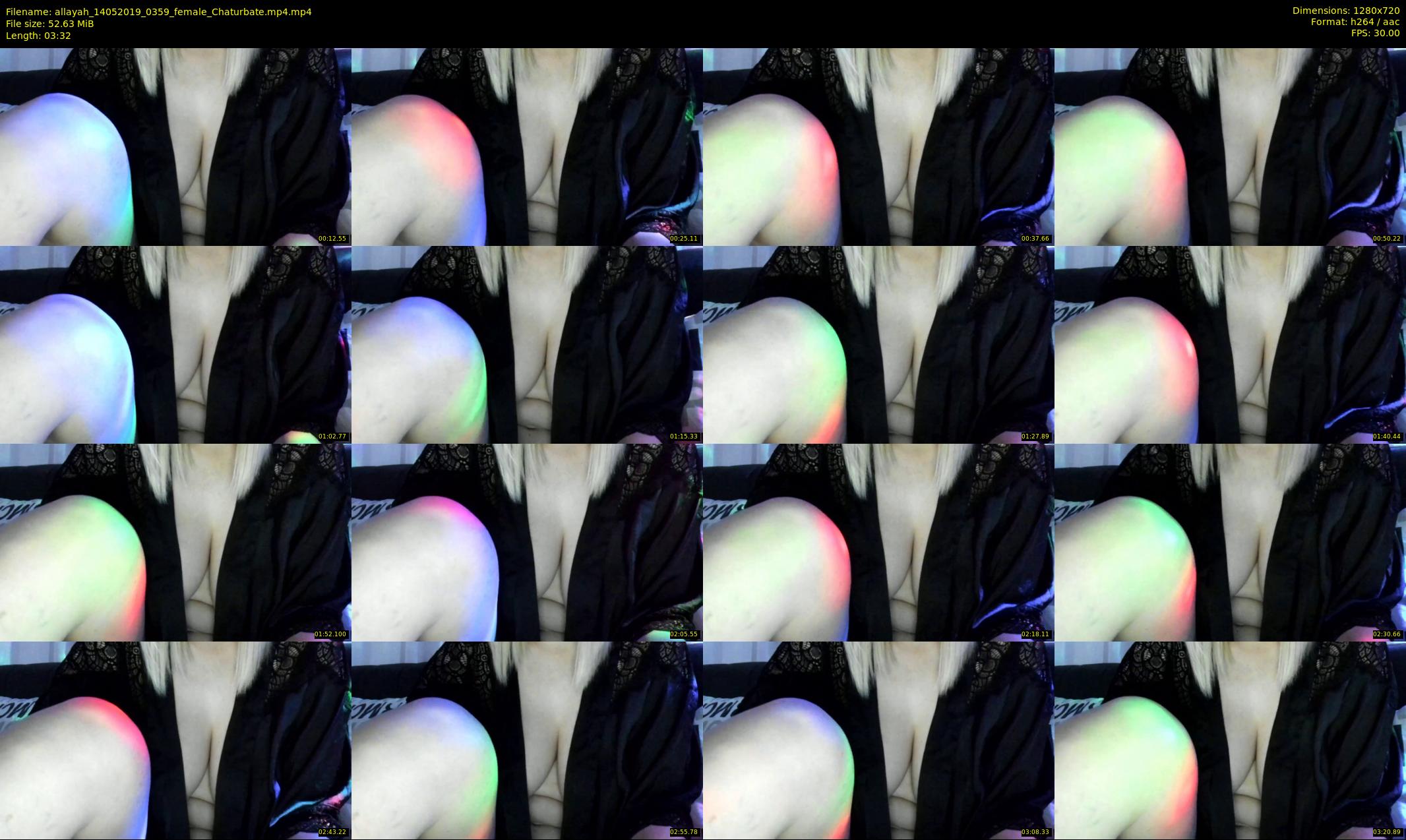 allayah — 4 minute Chaturbate female cam show recording, 720p, May 14, 2019