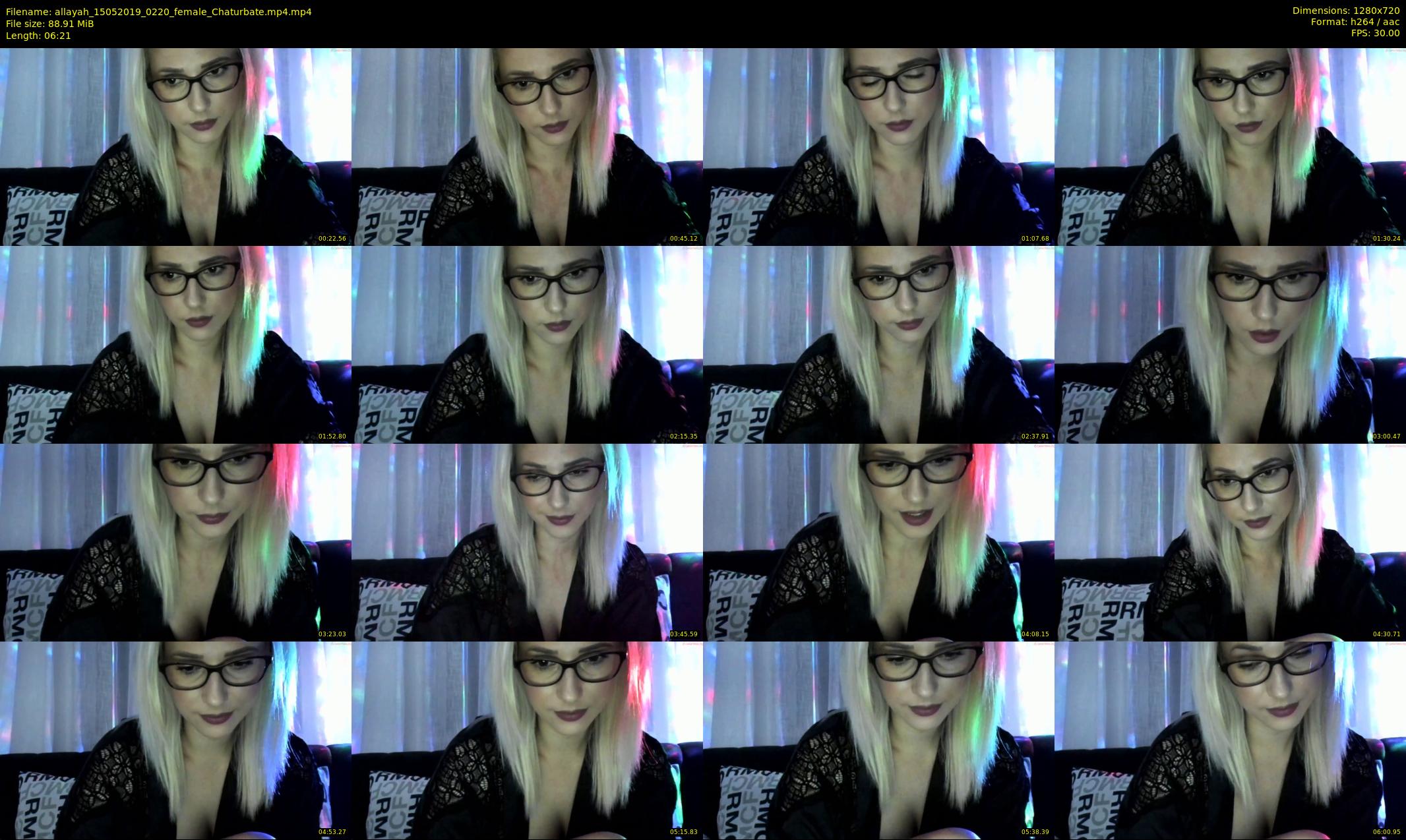 allayah — 7 minute Chaturbate female cam show recording, 720p, May 15, 2019