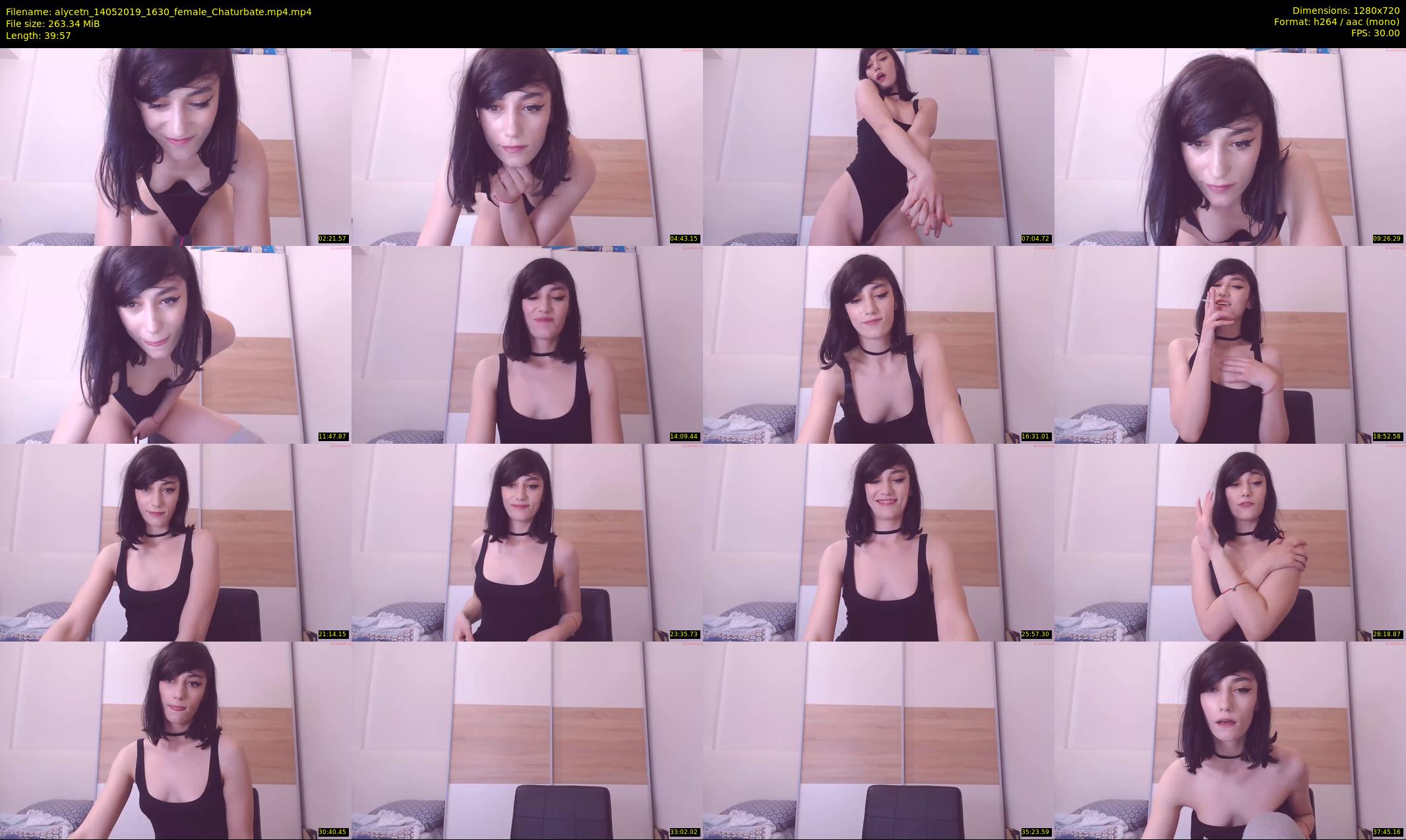 alycetn — 40 minute Chaturbate female cam show recording, 720p, May 14, 2019
