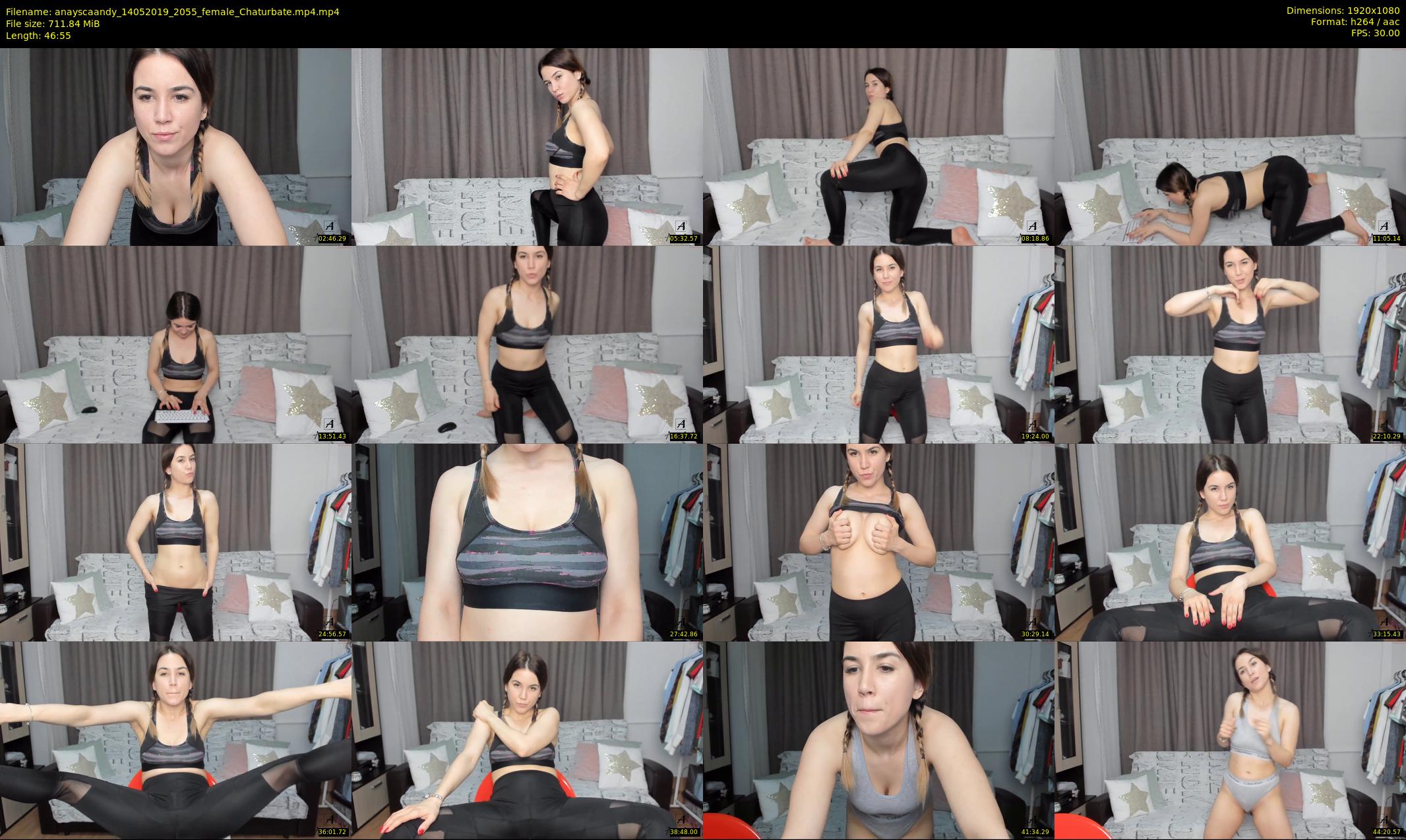 anayscaandy — 47 minute Chaturbate female cam show recording, 1080p, May 14, 2019