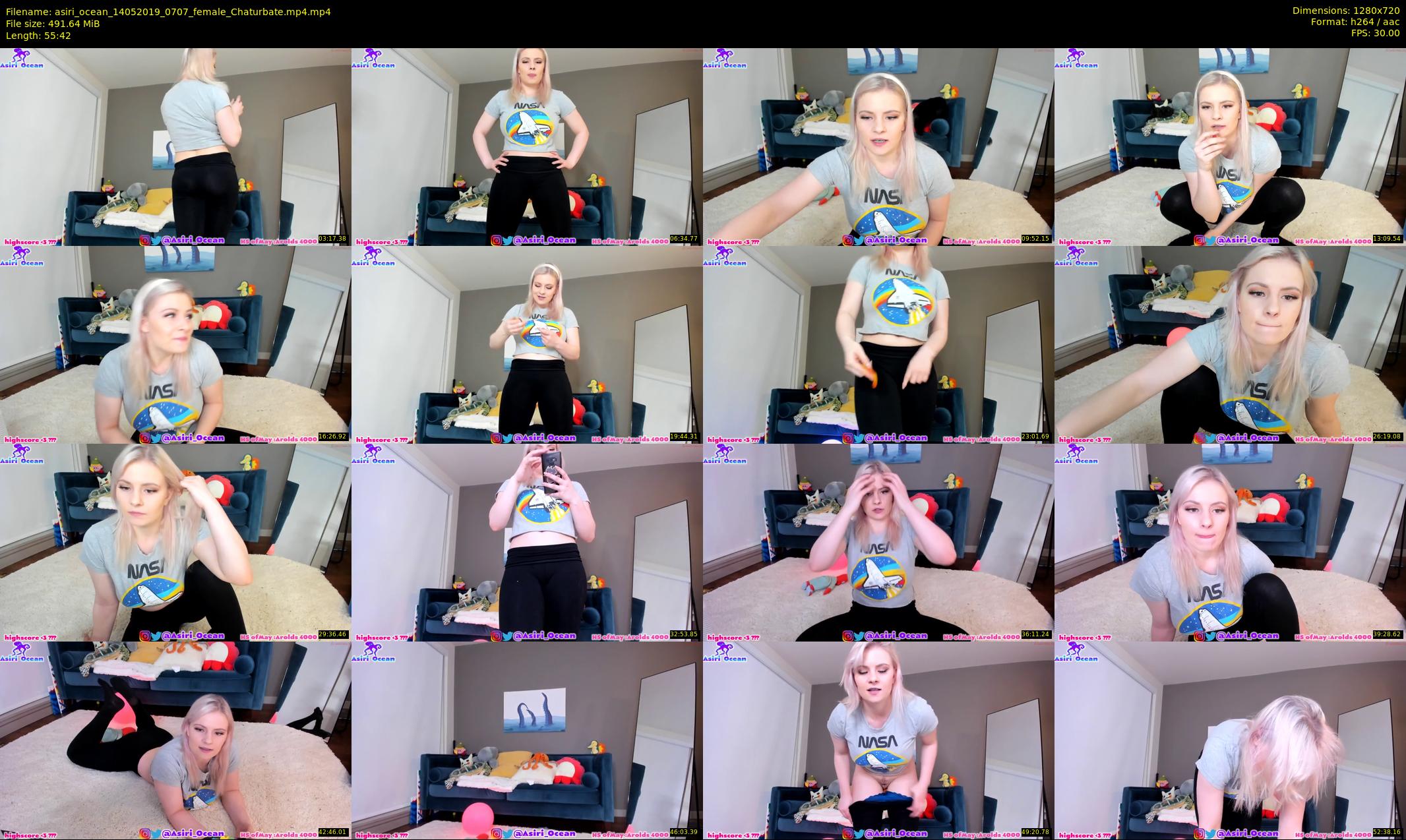 asiri_ocean — 56 minute Chaturbate female cam show recording, 720p, May 14, 2019