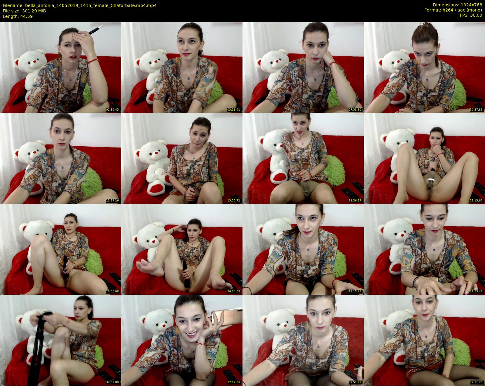 bella_antonia — 45 minute Chaturbate female cam show recording, 720p, May 14, 2019