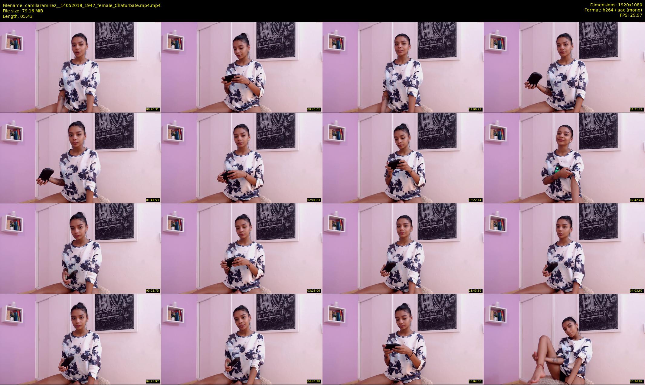 camilaramirez_ — 6 minute Chaturbate female cam show recording, 1080p, May 14, 2019