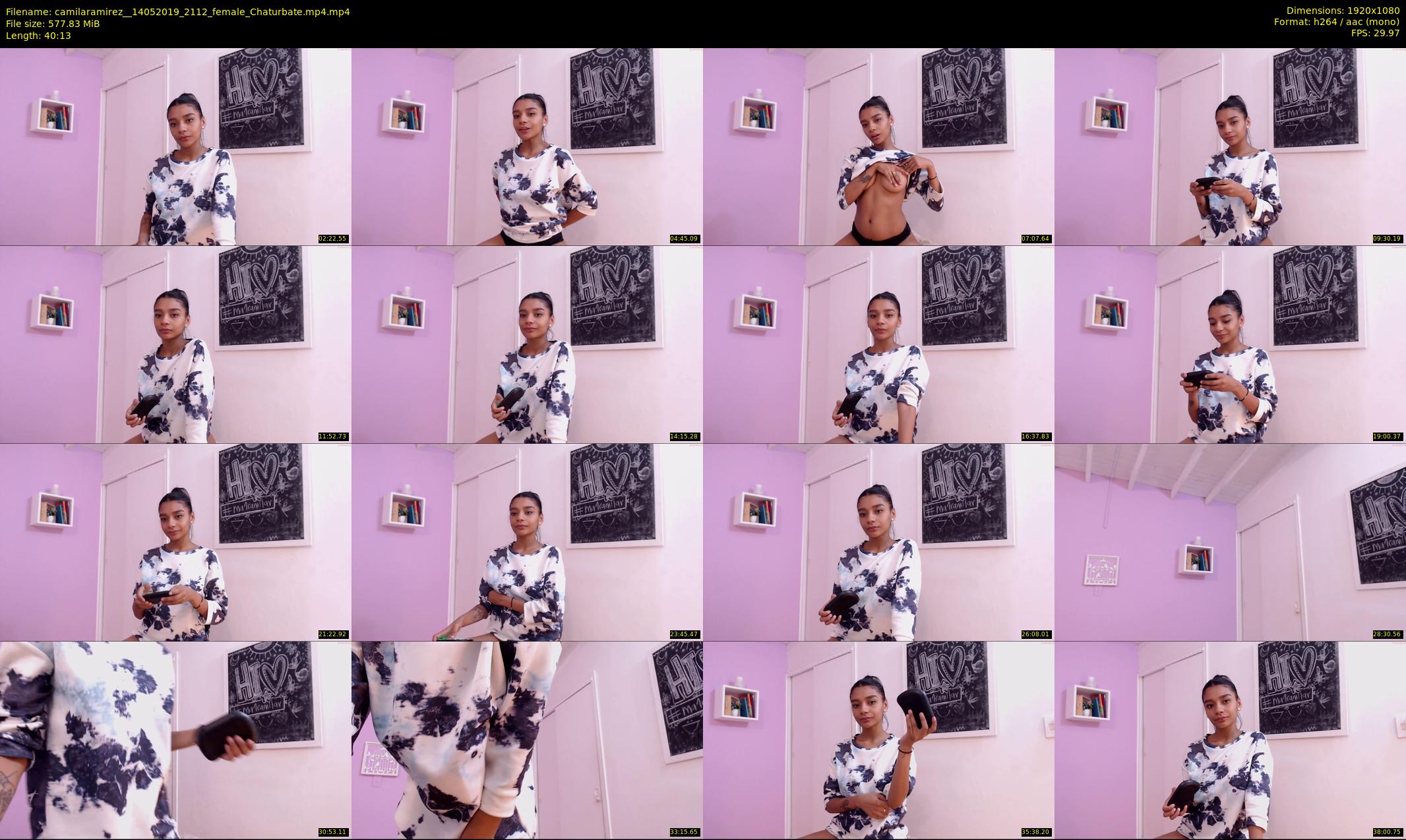 camilaramirez_ — 41 minute Chaturbate female cam show recording, 1080p, May 14, 2019