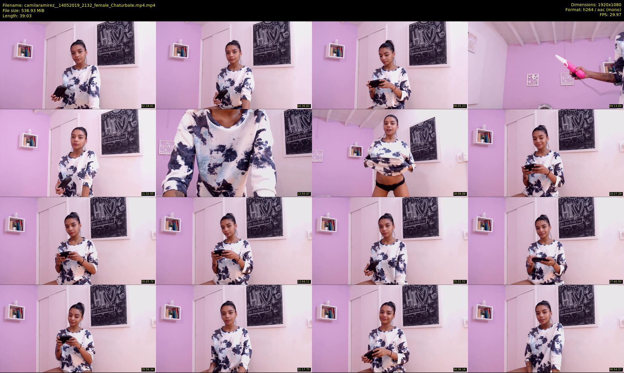 camilaramirez_ — 40 minute Chaturbate female cam show recording, 1080p, May 14, 2019