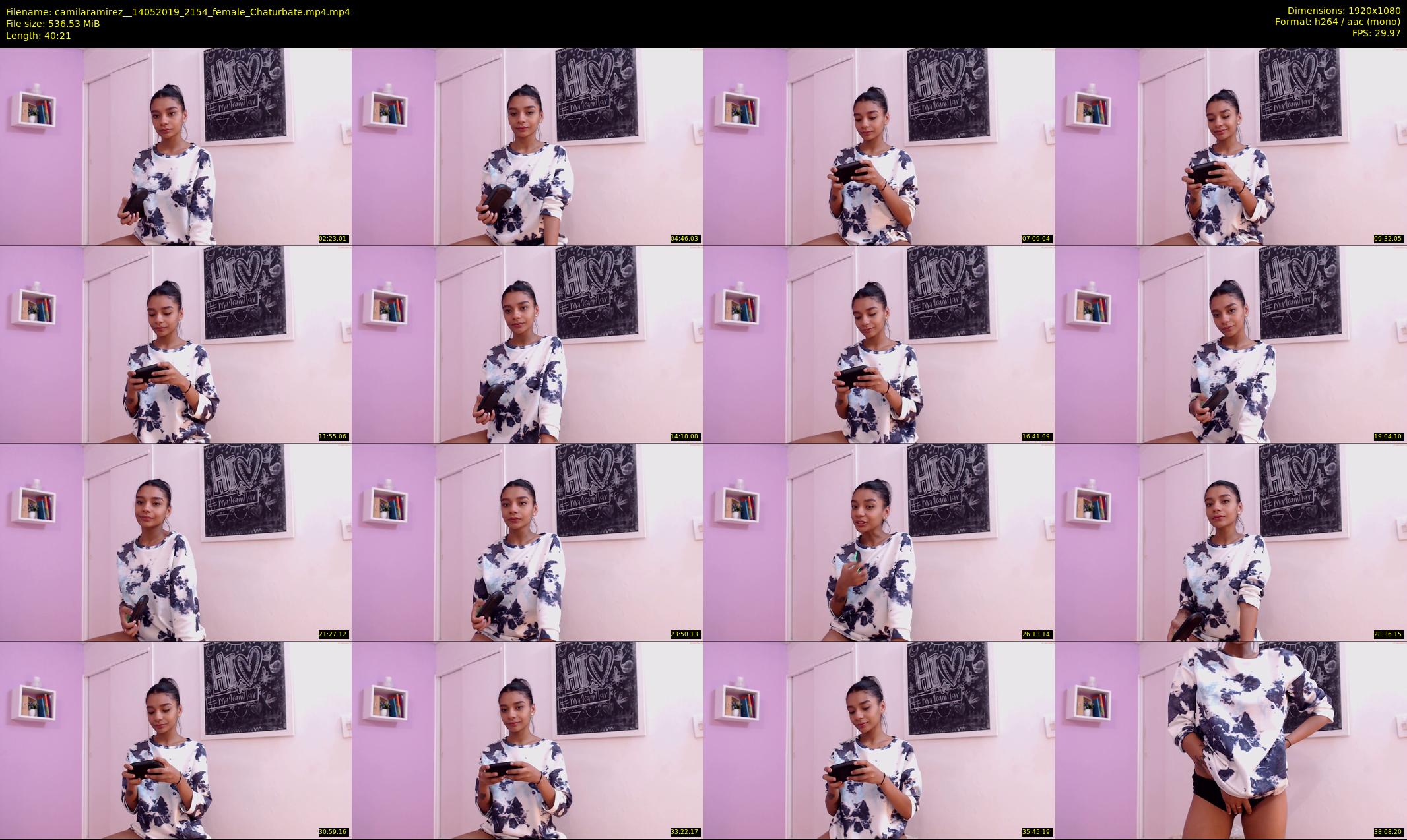 camilaramirez_ — 41 minute Chaturbate female cam show recording, 1080p, May 14, 2019