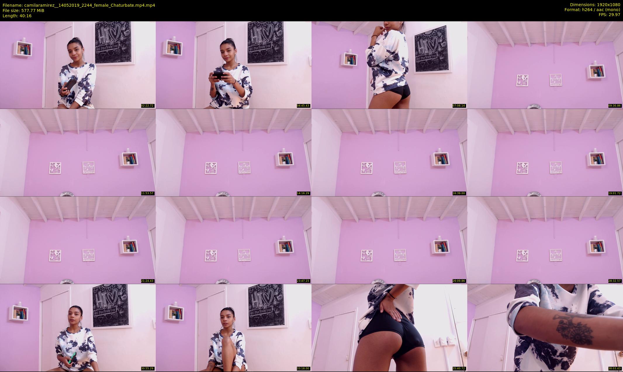 camilaramirez_ — 41 minute Chaturbate female cam show recording, 1080p, May 14, 2019