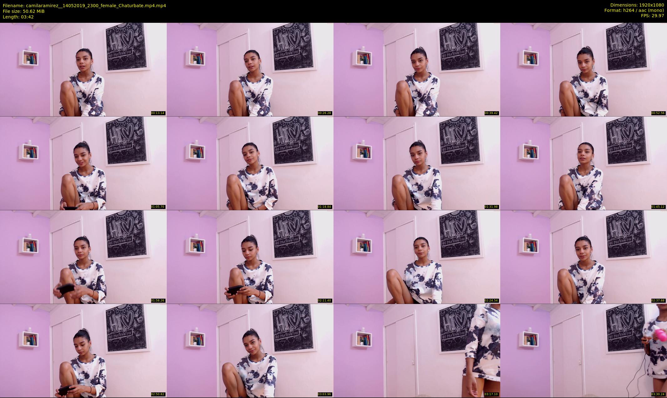 camilaramirez_ — 4 minute Chaturbate female cam show recording, 1080p, May 14, 2019