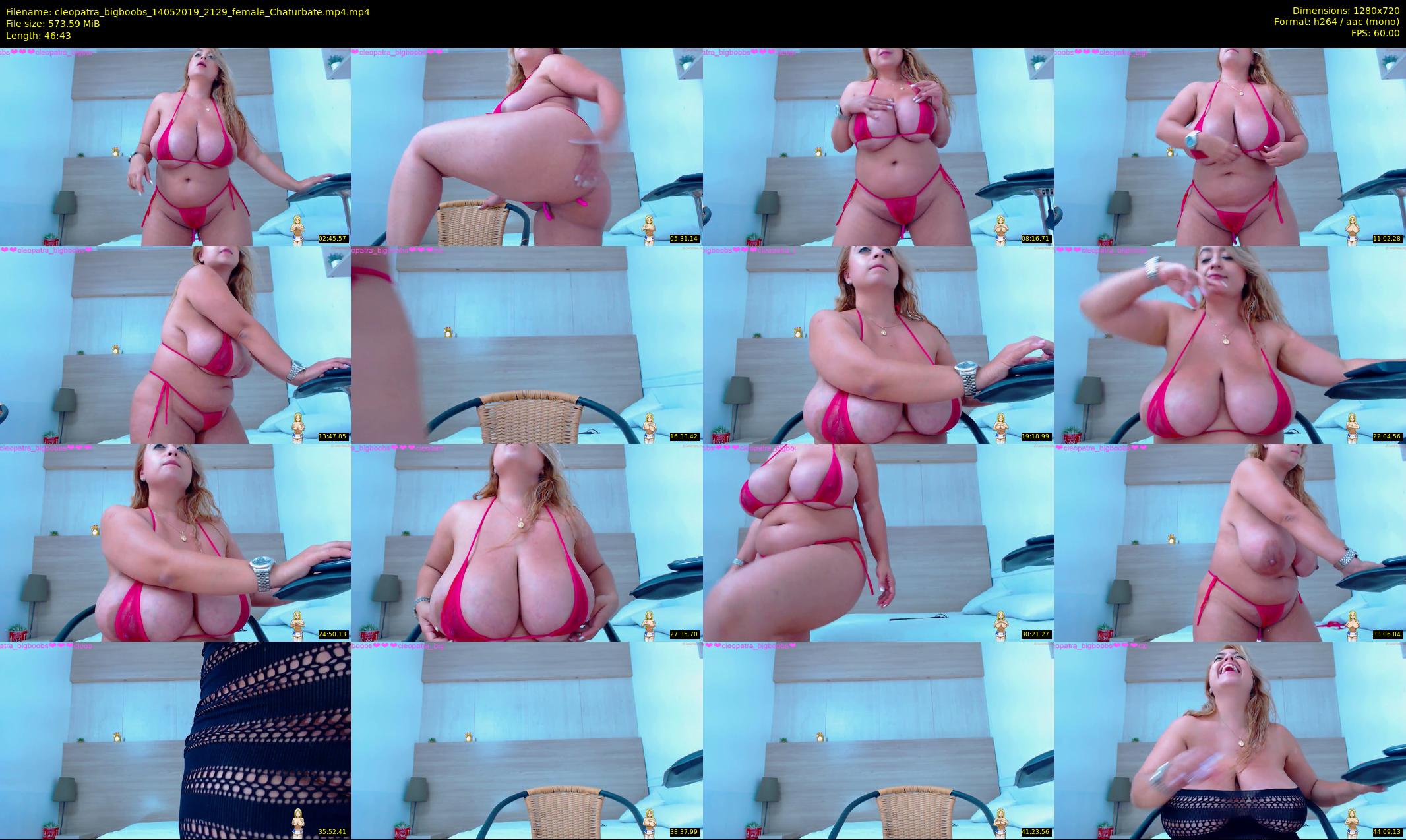 cleopatra_bigboobs — 47 minute Chaturbate female cam show recording, 720p, May 14, 2019