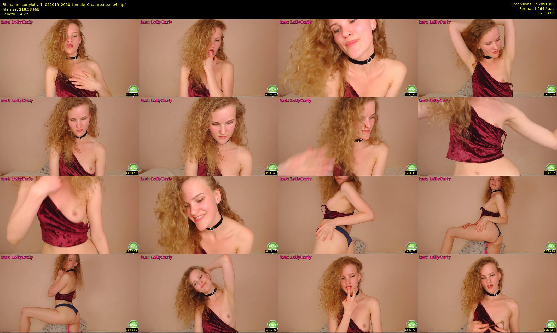 curlylolly — 15 minute Chaturbate female cam show recording, 1080p, May 14, 2019
