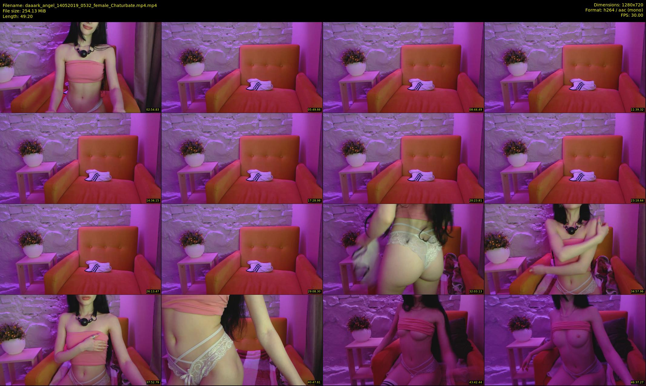 daaark_angel — 50 minute Chaturbate female cam show recording, 720p, May 14, 2019