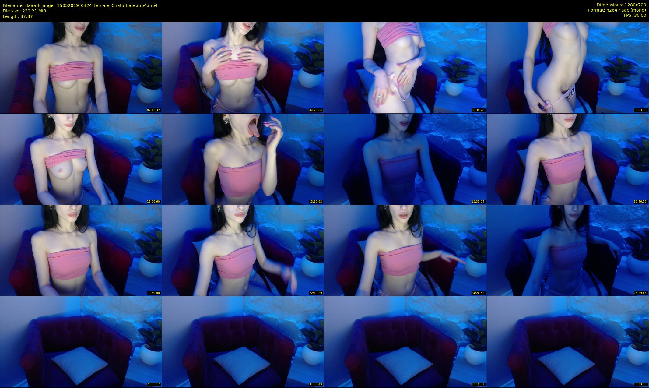 daaark_angel — 38 minute Chaturbate female cam show recording, 720p, May 15, 2019