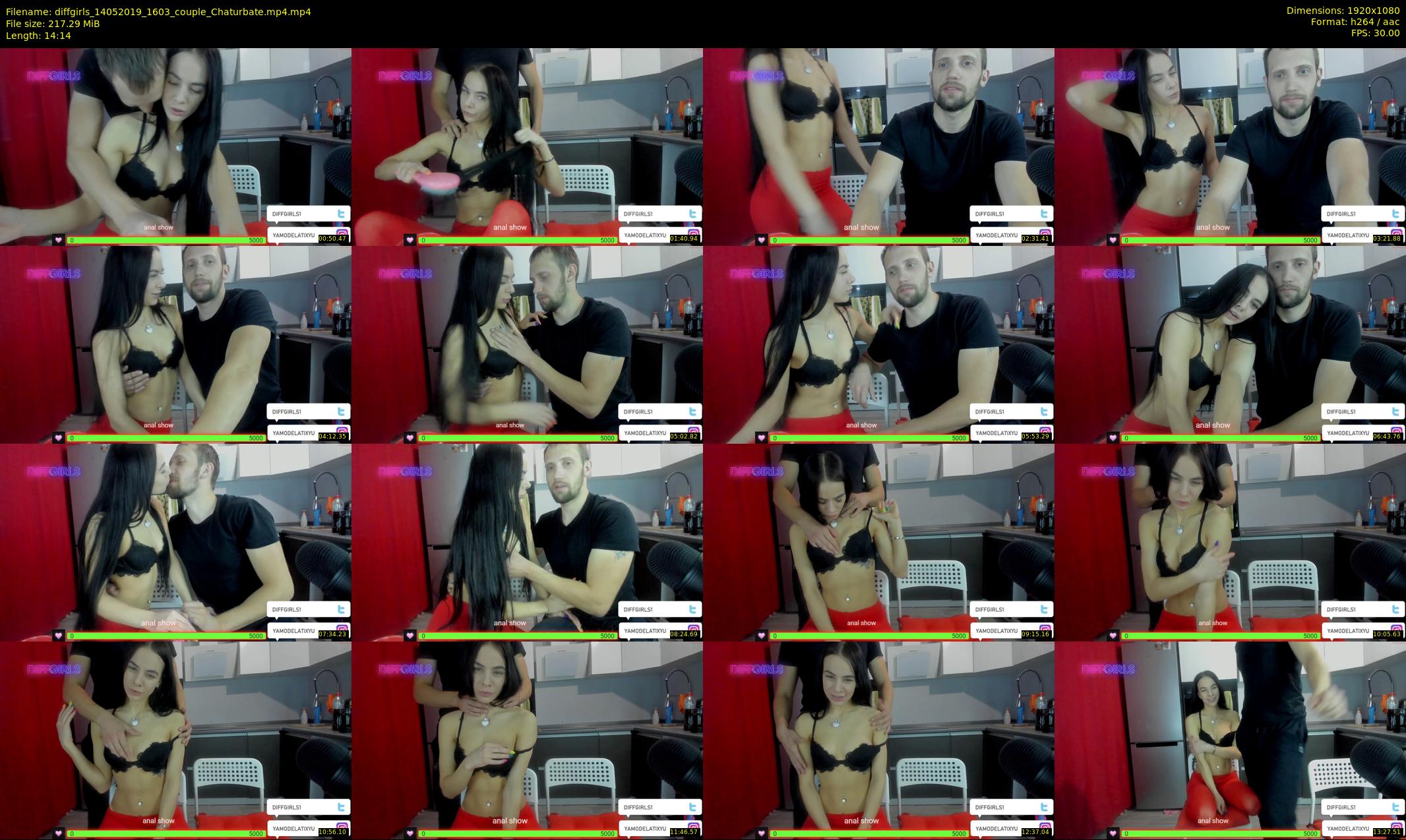 diffgirls — 15 minute Chaturbate female cam show recording, 1080p, May 14, 2019