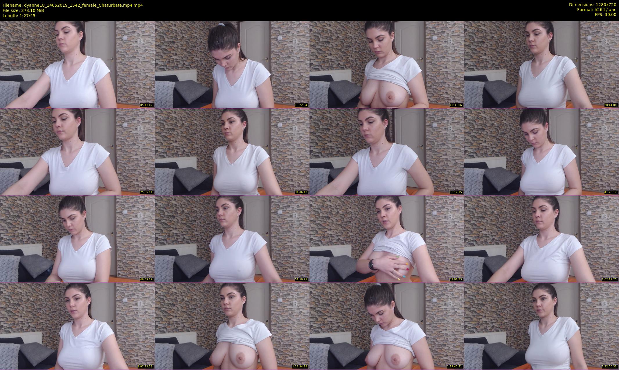 dyanne18 — 88 minute Chaturbate female cam show recording, 720p, May 14, 2019
