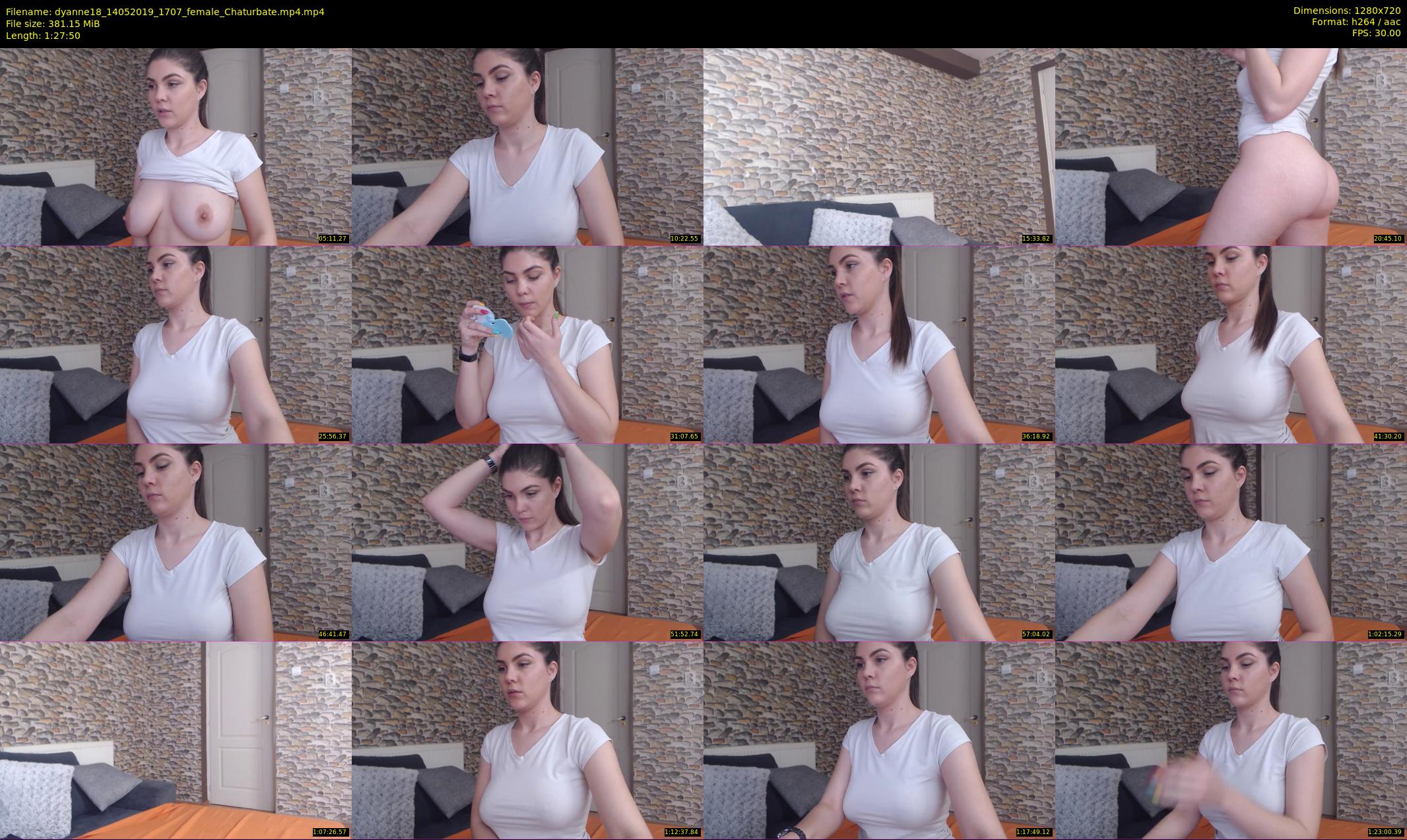 dyanne18 — 88 minute Chaturbate female cam show recording, 720p, May 14, 2019