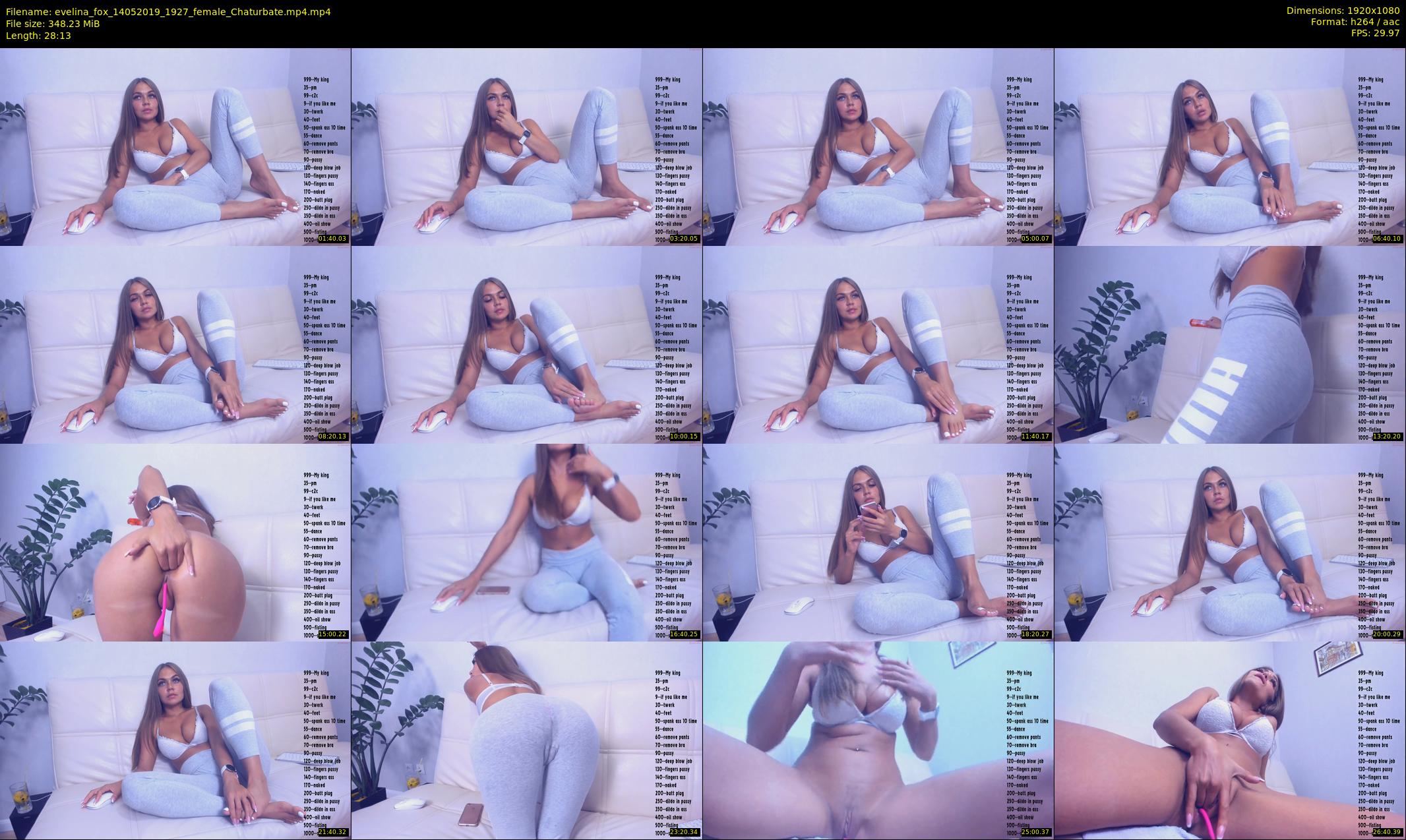 evelina_fox — 29 minute Chaturbate female cam show recording, 1080p, May 14, 2019