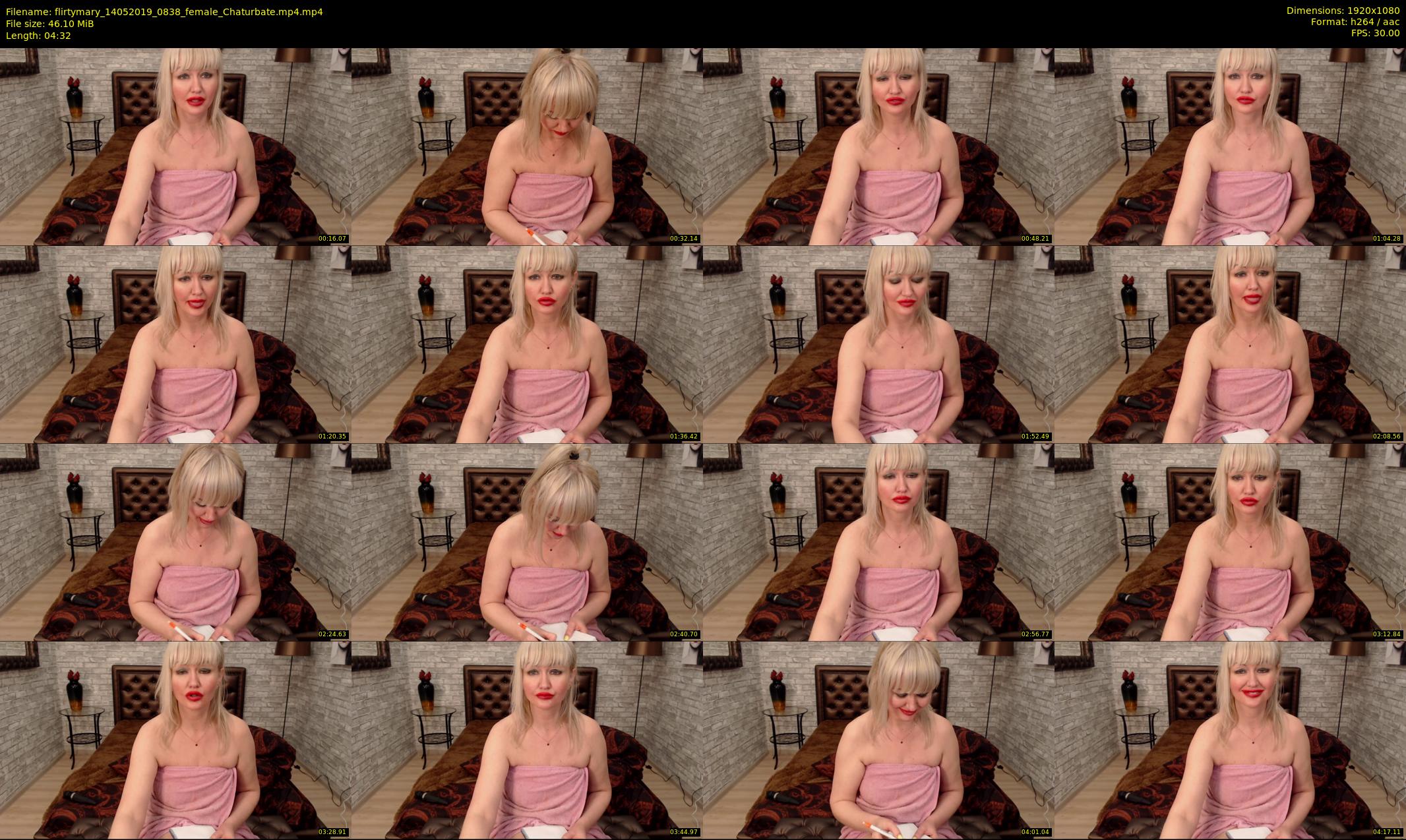flirtymary — 5 minute Chaturbate female cam show recording, 1080p, May 14, 2019