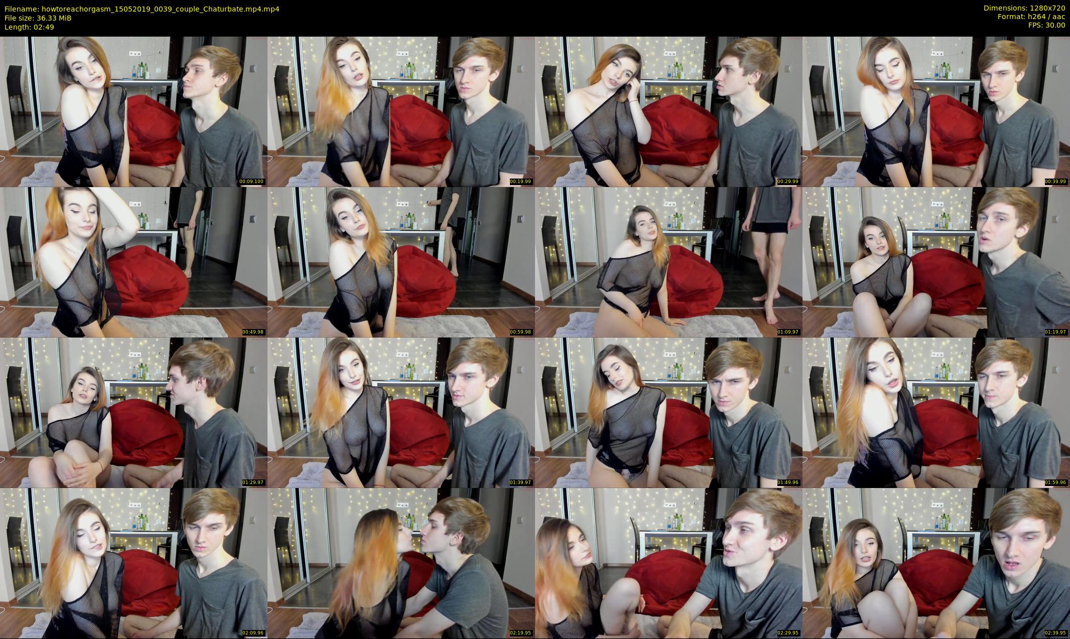 howtoreachorgasm — 3 minute Chaturbate couple cam show recording, 720p, May 15, 2019