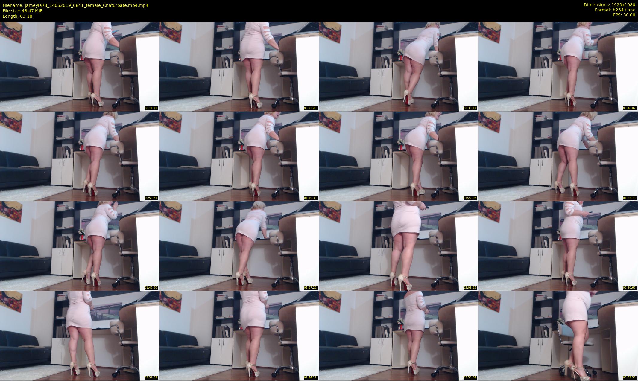 jameyla73 — 4 minute Chaturbate female cam show recording, 1080p, May 14, 2019