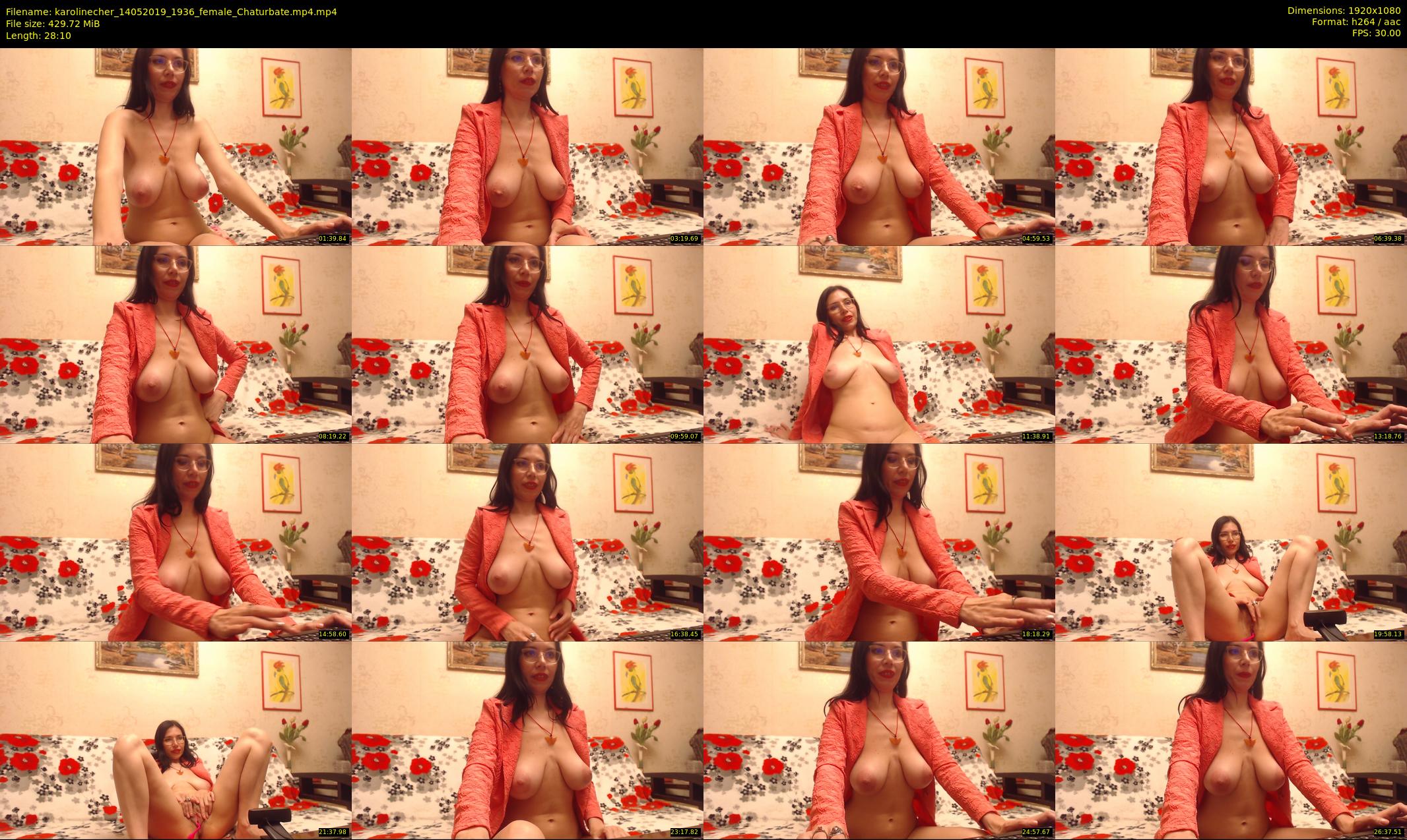 karolinecher — 29 minute Chaturbate female cam show recording, 1080p, May 14, 2019
