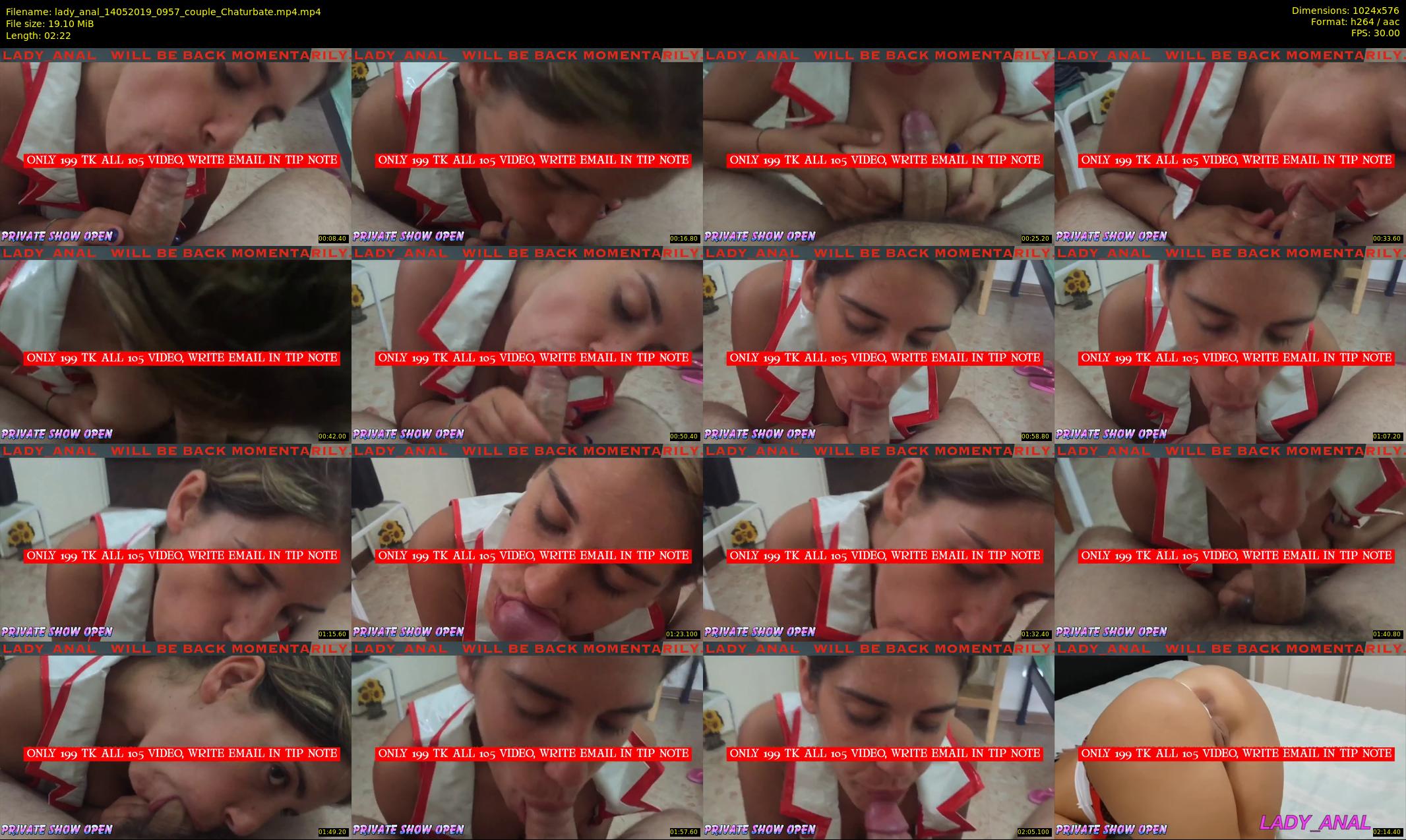 lady_anal — 3 minute Chaturbate female cam show recording, 480p, May 14, 2019